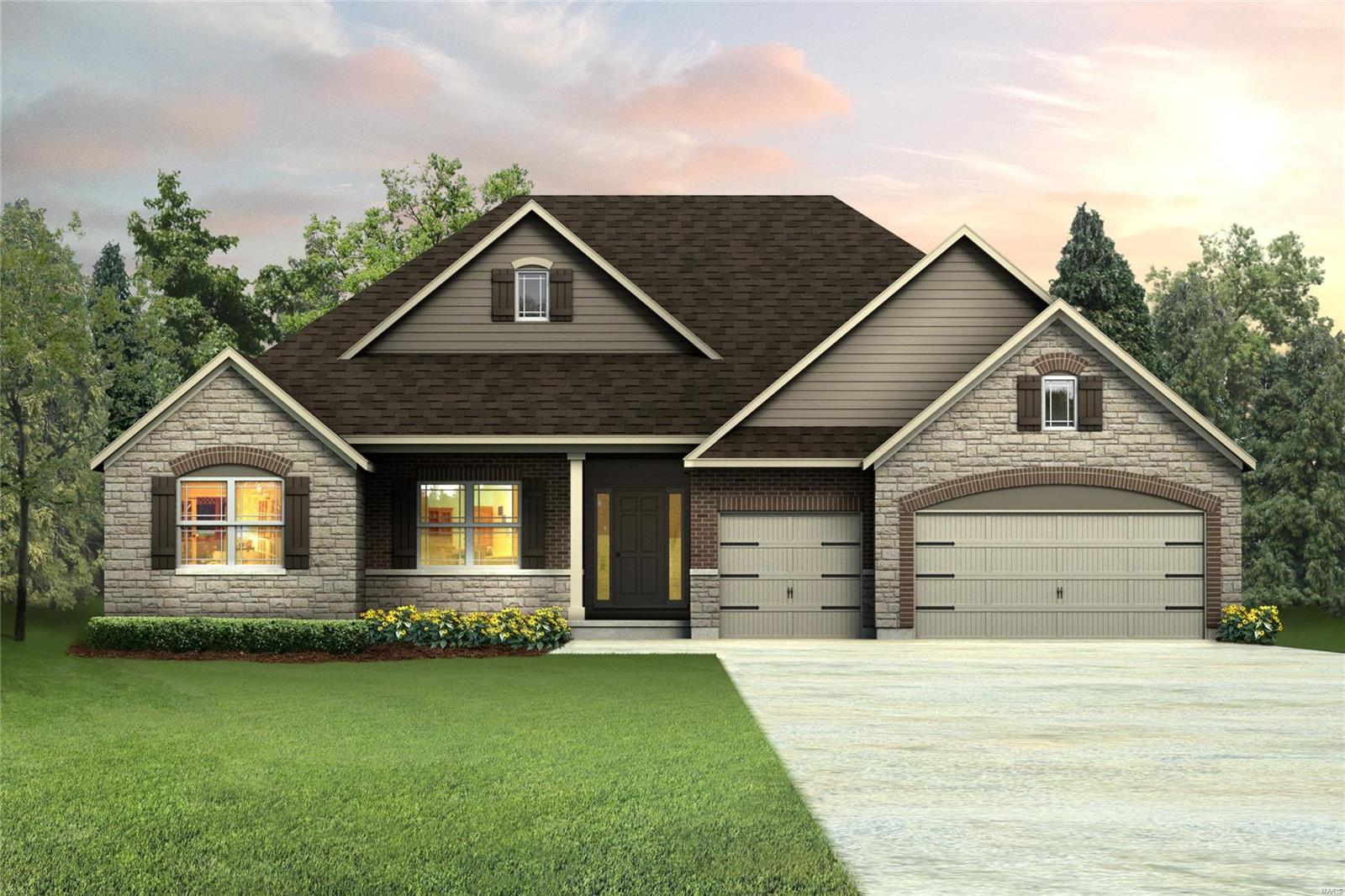 Savannah Ranch floor plan on Lot 12 at Saxony Ridge.  For comp purposes only. Additional Rooms: Sun Room COOL: 14 SEER+