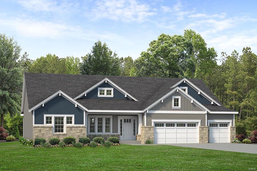 Step into luxury living in this stunning 2671 SQ FT ranch-style home that offers the perfect blend of style, comfort, and convenience. This expansive open floor plan and 11' ceilings offer an airy feel throughout. The owner's suite, complete with a walk-in shower and closet . The heart of this home is the gourmet kitchen, featuring a large quartz island, built-in oven, and expanded cabinetry. Step outside to a spacious 20'x13' covered patio. The Great Room offers hardwood flooring, and a gas fireplace with a stone surround and built in bookshelves.