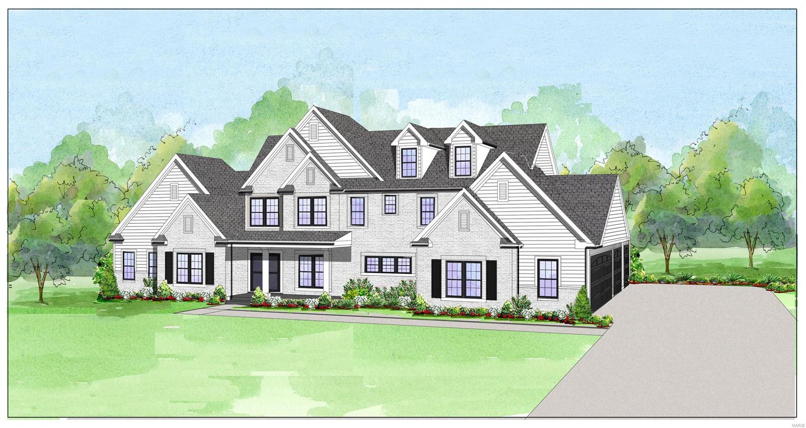 New Construction Custom build. 5bed 4.5bath 1.5 story home with impressive design & layout located on the 16th fairway of Meadowbrook Golf Course. Exterior features brick, limestone, hardie board, Pella windows, 3+ car & golf cart garage w/ vaulted outdoor living space. Grand 2 story entry, study, formal dining, open large kitchen, hotel inspired master suite, & course views through 12’ great room overlooking fairway. Pro series kitchen w/ Amish crafted custom cabinets, 48” dual fuel cooking, wine cooler, built-in fridge, dishwasher, large island, W/I pantry, very spacious through the breakfast room to outdoor living space w/ fireplace. Main level master wing includes his & hers W/I closets, coffered ceilings, luxury bath suite w/ free standing tub, oversized glass shower, & dual vanities. 2nd floor offers 3bds, 2 baths, secondary laundry, & bonus room. This is a TBB home. Buyers can select all finishes desired with build & design team!