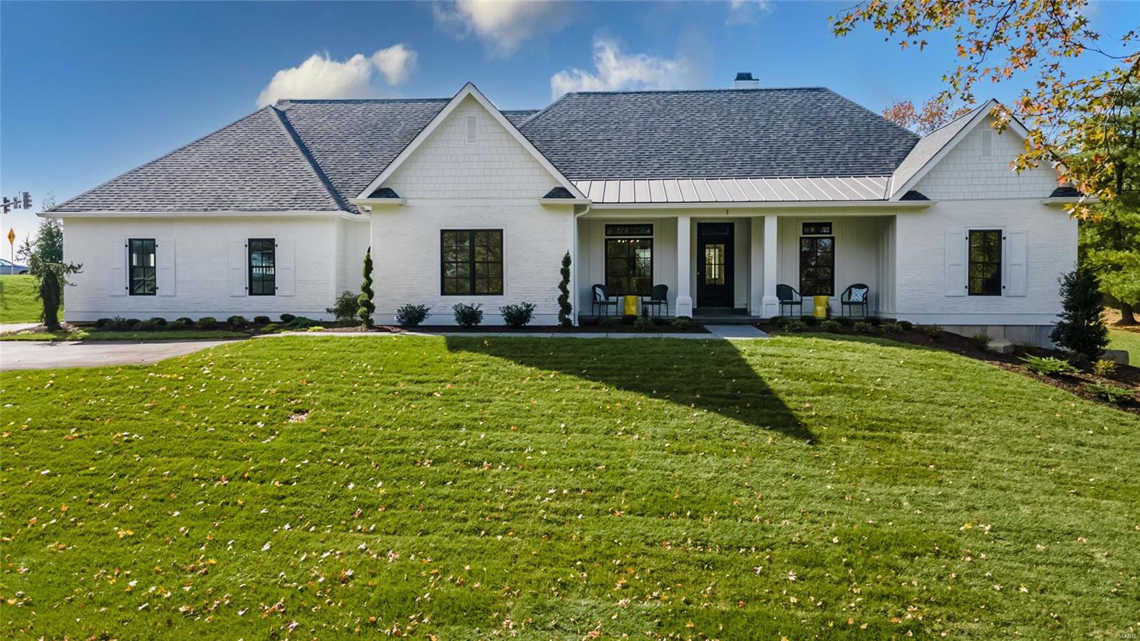 Outstanding NEW CONSTRUCTION that Shines with attention -to - Detail and Quality! This 5 bedroom, 4.5 bath Ranch Home features a Wonderful open Floor Plan w/ White oak-wide plank wood floors throughout. The Great Room features 10' high Pine tongue and groove ceiling w/ costume Beams, gas FP, bookcases and large Marvin sliding Door out to covered Porch and Patio. Hearth Room boast a 12' Vaulted High tongue and groove ceiling & beam, FP, Sliding Door, and a Costume Wine Room (6x7). Beautiful High-End Kitchen with Built- in Kitchen Aid Stainless Appliances, Quartz tops and backsplash, Large walk-in Pantry and Designer Light Pendants over the large Center Island. Luxury Owners suite with Large walk-in Closet, double vanities, large soaking tub & separate walk-in shower. Finished Lower level with premium vinyl floors, large bedroom & Full bath. Main Floor Laundry and a 4 Car side Entry Garage on .78 acres. This Is Ready to MOVE IN! Parkway West School District