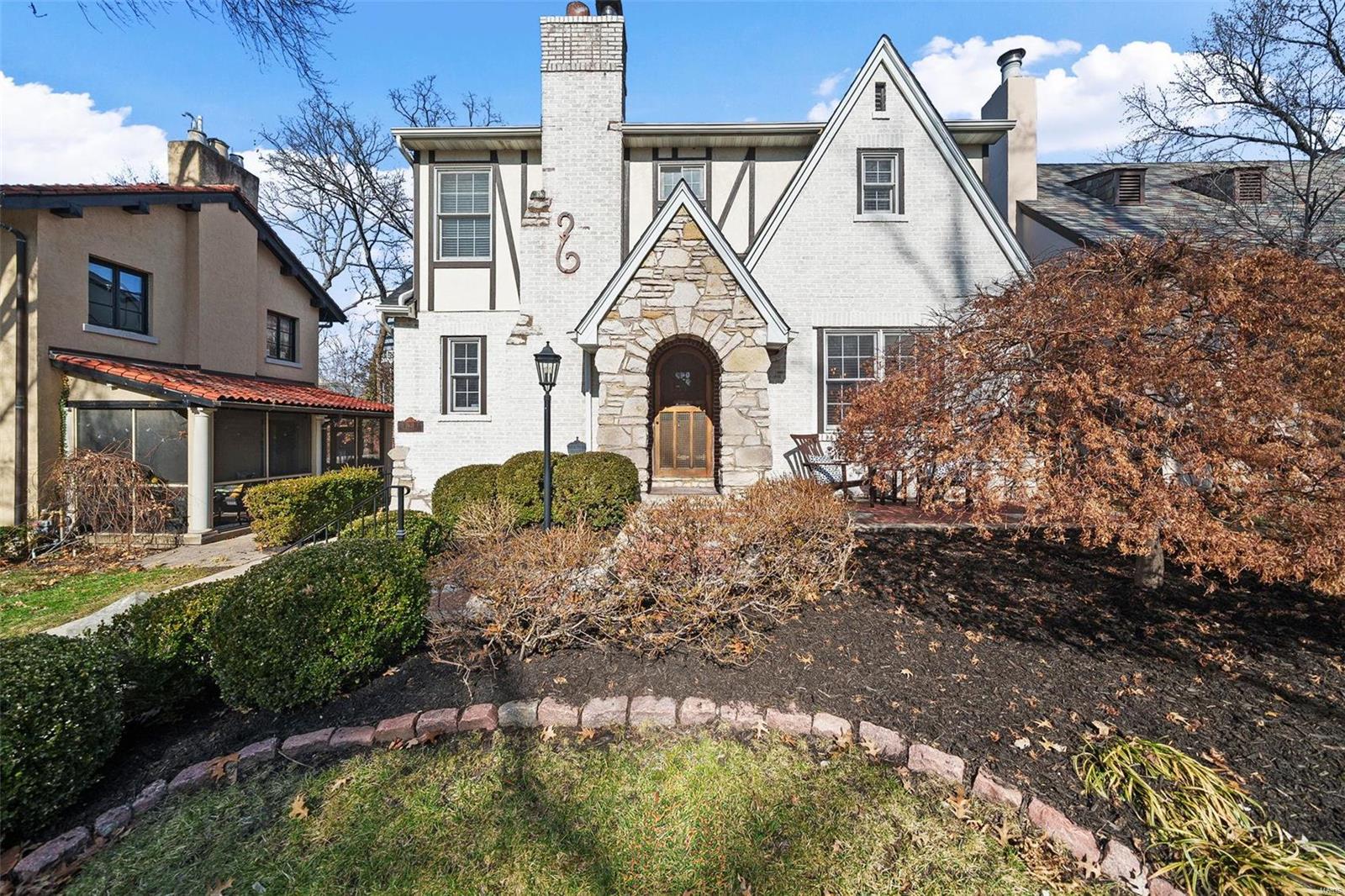 Prepare to be captivated by the charm of this beautifully maintained 4-bedroom, 4.5-bath home in the heart of Clayton. With over 3,300 square feet this home offers both comfort and style. The kitchen-family room features custom cabinetry, granite countertops, marble flooring, and a farmhouse sink seamlessly connecting to a family room that opens to the backyard and patio. A first-floor office or playroom with built-ins. Formal dining and living rooms offer elegant spaces for hosting. The primary suite is a true retreat with double sinks, separate shower and bath tub, heated floors and a walk-in closet. An en-suite guest room, two additional bedrooms, and a second-floor laundry room enhance the home’s thoughtful design. The finished lower level provides versatile space and a 3 car garage. Conveniently close to top schools, Metro, Downtown Clayton, and the Wydown walking and bike path. With a brand-new roof, this home is ready for its next chapter.