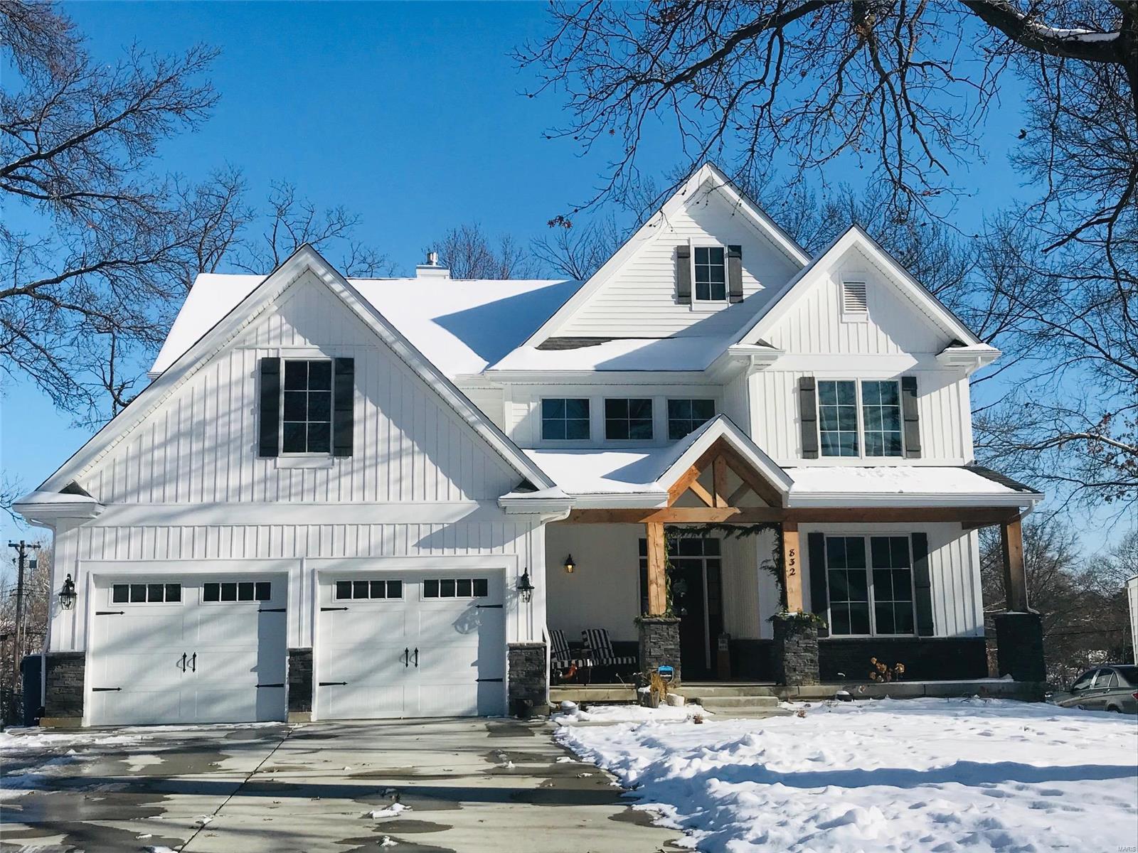 Prime Webster Groves location in an area with many new homes. Award winning builder, The Manlin Company, will be building this new home. Includes over 3100 SF of main floor living. Standard features include hardwood floors throughout the main level, hard surface kitchen and bathroom countertops, a gas fireplace, a covered porch area off the rear (ideal for an outside dining area), a main floor master suite and much more. Construction to start in Spring, 2023 with completion by year end. Still time to customize. Builder is owner under contract. Other plans available for consideration.
