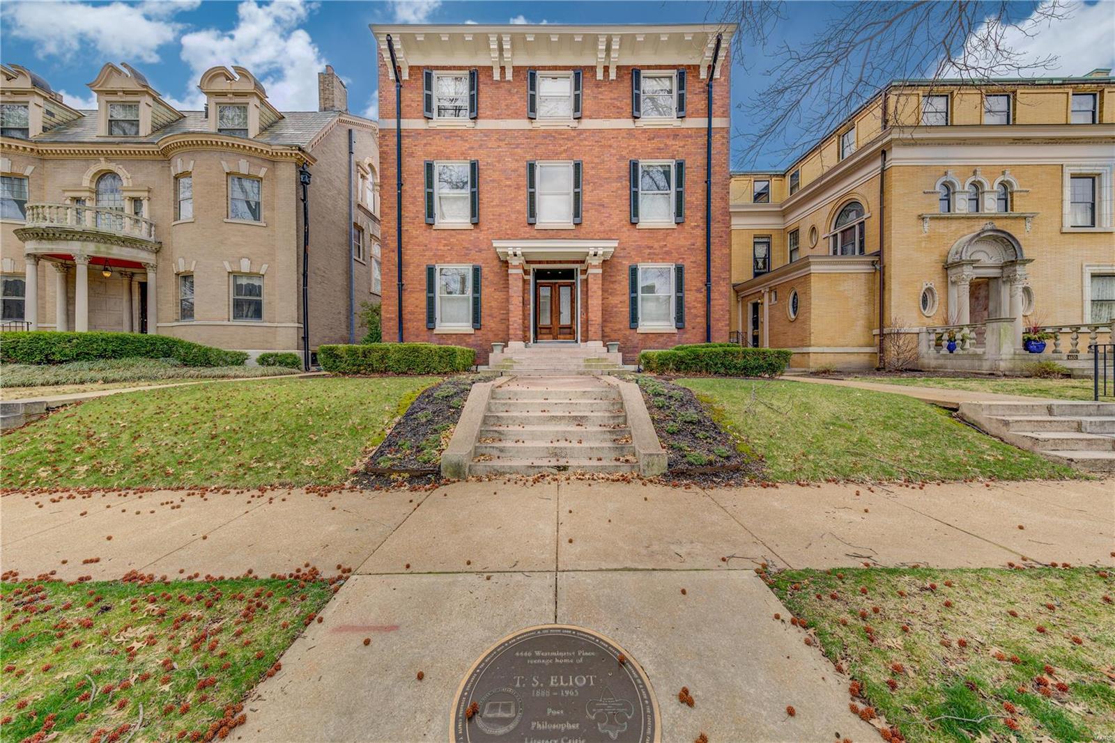 Classic Federalist architecture and modern design are embodied in this historically-significant home, where renowned poet T.S. Eliot lived as a youth. Entertain in style in the 2014 Award-winning chef’s kitchen which opens to an elegant family room. Every detail  was carefully selected to replicate the home’s architectural details, and to incorporate top-of-the-line finishes and appliances. Other first floor highlights include 10-ft ceilings, quarter-sawn oak floors, cherry & oak pocket doors, 3 fireplaces, plus south-facing windows with views of the backyard, pool and 3-car garage. The divine master suite includes a fireplace, custom 18' x 8’ walk-in closet, and an opulent ensuite bath, also a design award-winner. Multiple additional bedrooms provide plenty of room for sleep, study or storage.  There are washer/dryers on the 2nd and 3rd floors, plus 5 additional fireplaces. 3rd-floor guest quarters include a kitchen, office, and living room, and can be leased as a separate residence.
