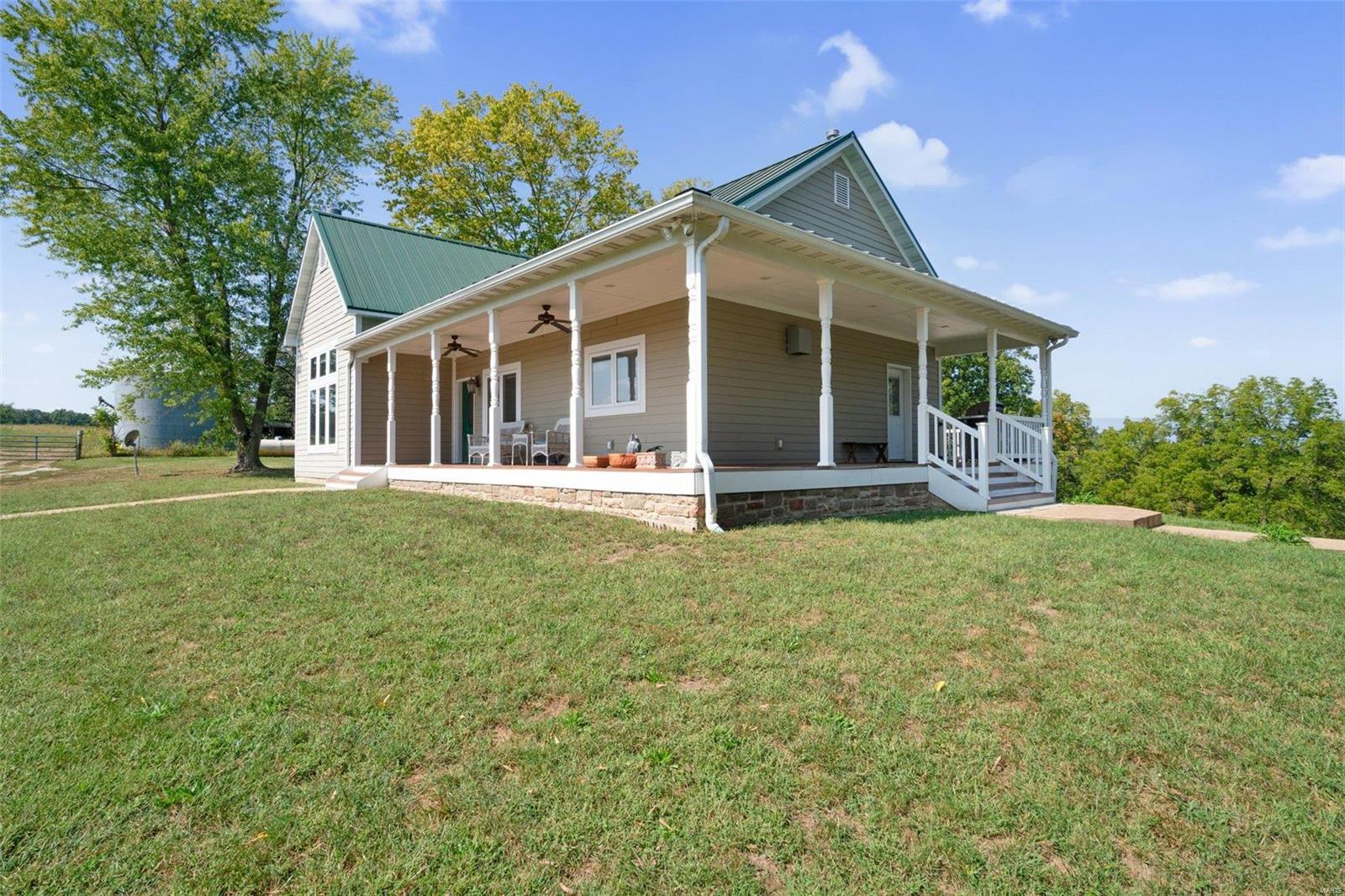 Possibly the best bargain in mid Missouri!

Welcome to your dream home nestled on 154 acres of pristine natural beauty. Only 10-years old, this exquisite 3,200 sqft custom-built residence offers the perfect blend of luxury living and serene countryside charm. With 3 bedrooms, 2 and 1/2 baths, a gourmet kitchen, and a spacious wrap-around deck, this property is a sanctuary for those seeking a life of comfort and tranquility.
This farm is in the beautiful rolling hills of the Missouri Ozarks just 38 minutes from Missouri’s wine country in Hermann, MO. The current owners have enjoyed the property for 27 years, utilizing it as a second home, and a place for their family to get away, hunt, ride UTV’s, and create memories while sitting around the campfire. The property offers a nice mix of open pasture and clean mature timber. The Redneck hunting blinds and other deer stands that are strategically placed on the timber edges will remain with the property.