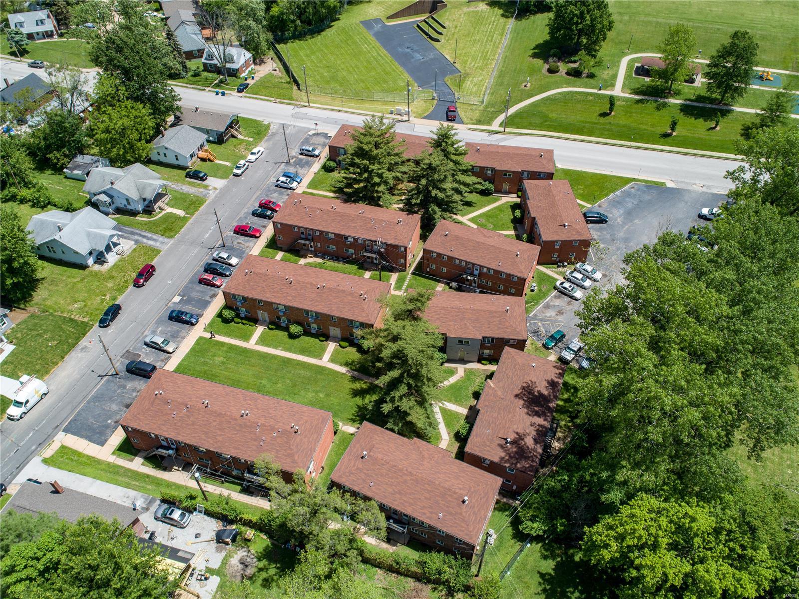 56 Unit apt complex located on 1.8 acres across the street from Home Heights Park and minutes from downtown Clayton and the airport. Comprised of 10 brick buildings with pitched roofs & plenty of parking for the tenants. 24 two-bed & 32 one-bed apts. From August 2018 to July 2019 the property generated $363,261 with a net income of $230,129. Current occupancy is at 98%. There have been updates to many of the units including updated kitchen cabinets, flooring, double pane windows, etc. Other recent capital improvements include emergency fire escapes, welding, and PVC plumbing stack replacement.