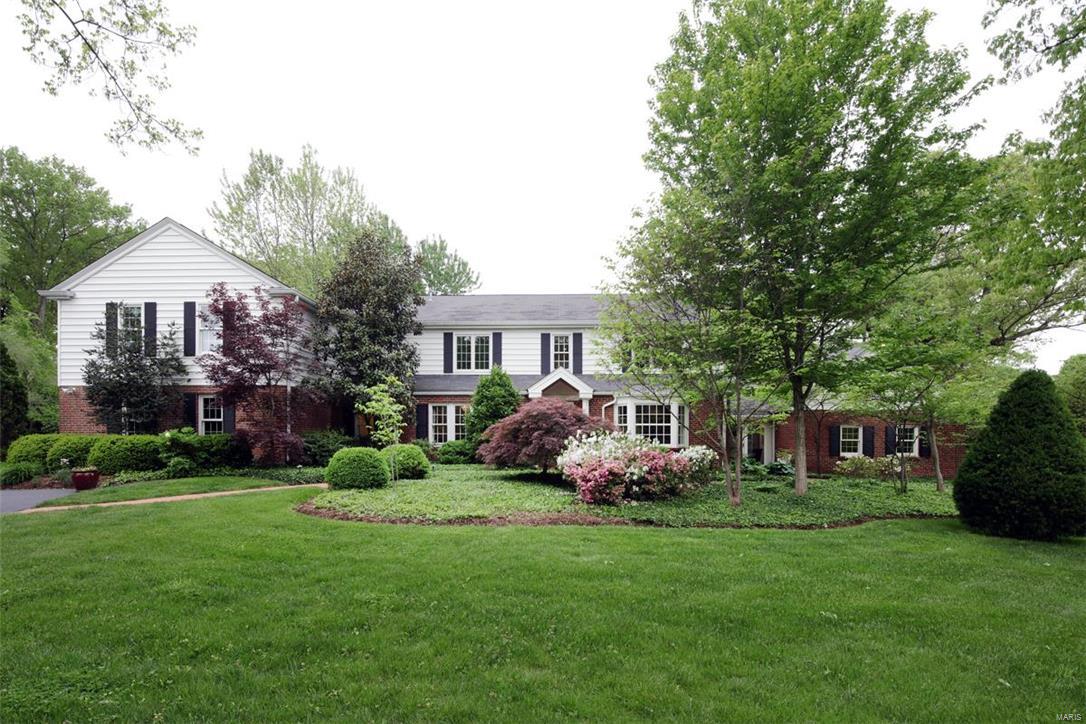 This 5 Bedroom charming home is situated on Approx 3 Acres backing to Old Warson Country Club..  Remodeled and renovated in 2002 this home boasts fabulous living and entertaining spaces. Large eat-in kitchen with view of grounds leading to the mudroom, main floor laundry room and newer 3 car attached garage. Spacious Living rm/Family rm. w/ fireplace and bay window opens to Dining rm. and additional family rm. space w/ fireplace and exquisite vistas.  This home allows the outdoors in with all the windows and breathtaking views.  A cozy sunroom area for homework leads to rec rm/kid's play area. Second flr w/ 5 bedrooms and 3 full baths. Private master suite w/ large closet, dressing area, and luxury bath.  Lovely patio area overlooks enchanting lush rolling acreage.  Great open floor with many  updates in 2002-- All new wood windows (except 3 or 4) and newer zoned HVAC and other systems. Kitchen & Master Bath remodeled in 2002. Additional Rooms: Mud Room, Sun Room