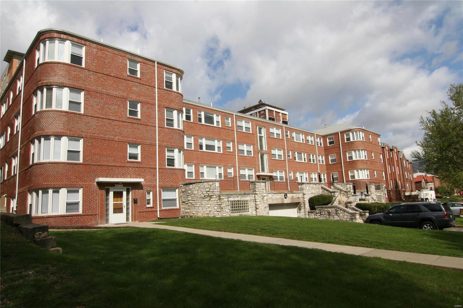 Generational Asset in the Clayton School District in the Historic Moorlands Neighborhood. Thirty-Three Units (Thirteen Studio's, Eight 1 Bedroom-1 Bathroom, Ten 2 Bedroom-2 Bathroom and Two 3 Bedroom-1.5 Bathroom Apartments) that include Central Air & Heat, Dishwasher, Refrigerator, Garbage Disposal, Hardwood Floors, Twenty Garage Parking Spaces underneath building, Storage Unit in Basement. Prime Location Steps from Downtown Clayton, Washington University in St. Louis, Forest Park & SSM Health St. Mary's Hospital. Value Add Potential: Add Washer & Dryer In-Unit, Modernize Kitchen & Bathroom, Customize Closets.