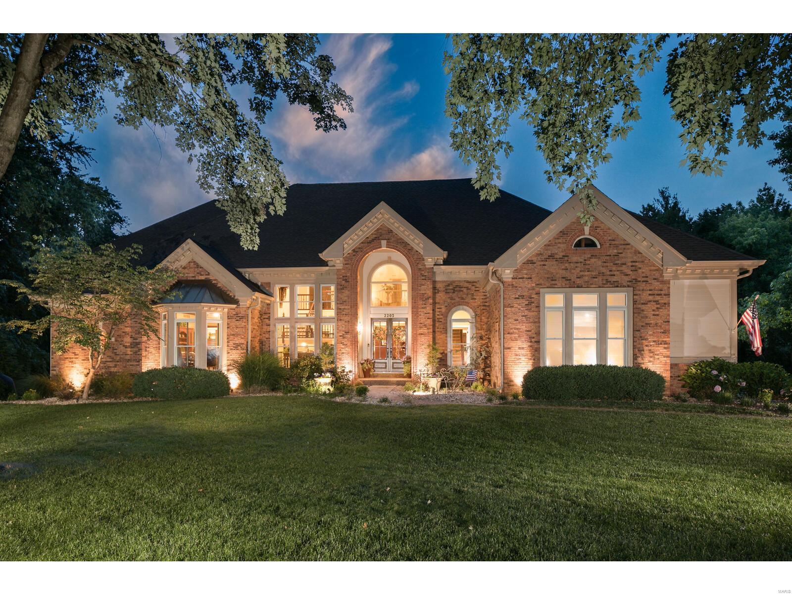 Situated on a lush one-acre lot in a highly desirable subdivision, this stunning 1.5-story home offers luxurious living at its finest.The grand glass entry door invites you into soaring ceilings & a wall of windows, flooding the space w/ natural light.The updated kit boasts high-end appl, while the MFLR primary BR suite features a private deck, a spa-like bath w/ soaking tub and jetted shwr. With 2 fireplaces, 5 BRs, each with private bath, and numerous walk-in closets, this home is designed for comfort and convenience. The fin w/o LL includes a kitchenette, FR, 1 BR/2BA leading to the recently refinished heated Gunite pool. Enjoy outdoor living on the private patio, outdoor fireplace, covered patio, and two decks—one with a spiral staircase to the pool area. UPDATES: new decks, patio, outdoor fireplace, laundry rm, primary bath, roof, upper baths, pool plastering, coping, pool deck, LL kitchenette, retaining wall, landscaping, and lighting(2014-2024). Don’t miss this exceptional home!