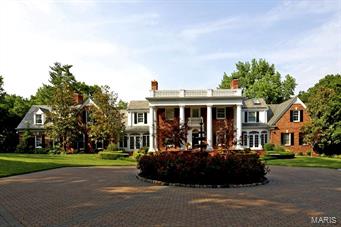 $200,000 PRICE REDUCTION!  4-Acre Ladue Equestrian Estate.  Very private setting off of Litzsinger Road.  Splendid home with approx. 8,000 sq. ft. of living space plus a finished walk-out lower level.  4-car garage, pool, tennis court and 5-stall center aisle stable with access to the Ladue Bridle Trails complete the grounds.  House features a center island kitchen with adjoining breakfast room which opens to a large family room.  27x22 main floor master suite with adjoining study.  Four second floor bedroom suites.  Three main floor half baths with two directly accessible from pool.  Lower level with billiards room and 28x22 family room.  Most rooms have access to extensive terraces and outdoor living spaces, plus two second floor terraces.  Fabulous living and entertaining home. Additional Rooms: Sun Room