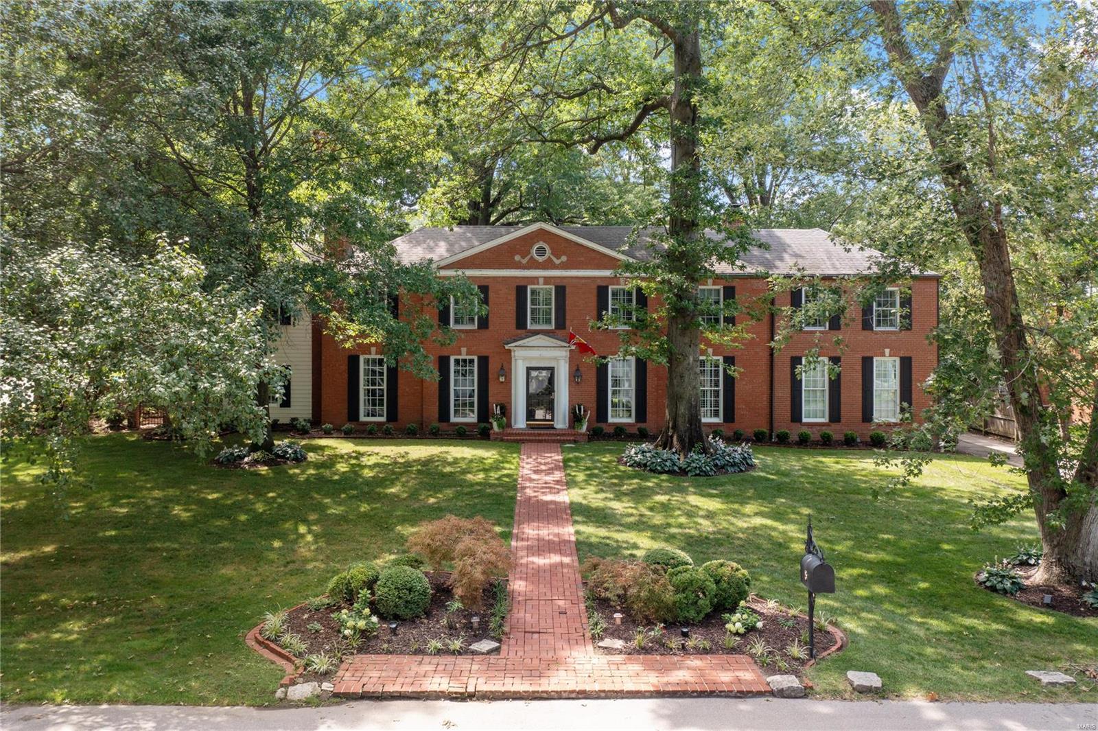 Lovely in Ladue!This spacious 4 bedroom, 4.5 bath home sits on a .43 acre lot that includes a half sport court & brand new tree house in addition to lovely brick terraces and beautiful landscaping. The first floor features formal & informal spaces with traditional touches like crown molding, picture molding and large cased openings. The cozy den/office shares a see-through gas fireplace with the living room. There is a fabulous family room off the kitchen that has another gas fireplace, built-ins & two large closets with custom organizers, perfect for coming in from the attached two car garage. Upstairs, the primary suite delivers with marble topped vanities in the bath & two walk-in closets. One of the additional 3 bedrooms is ensuite while the other two bedrooms share a large hallway bath.An upstairs laundry w/ loads of storage completes this floor. The lower level has been updated w/ new flooring, a possible 5th bedroom, a full bath & brand new wine closet Additional Rooms: Wine Cellar