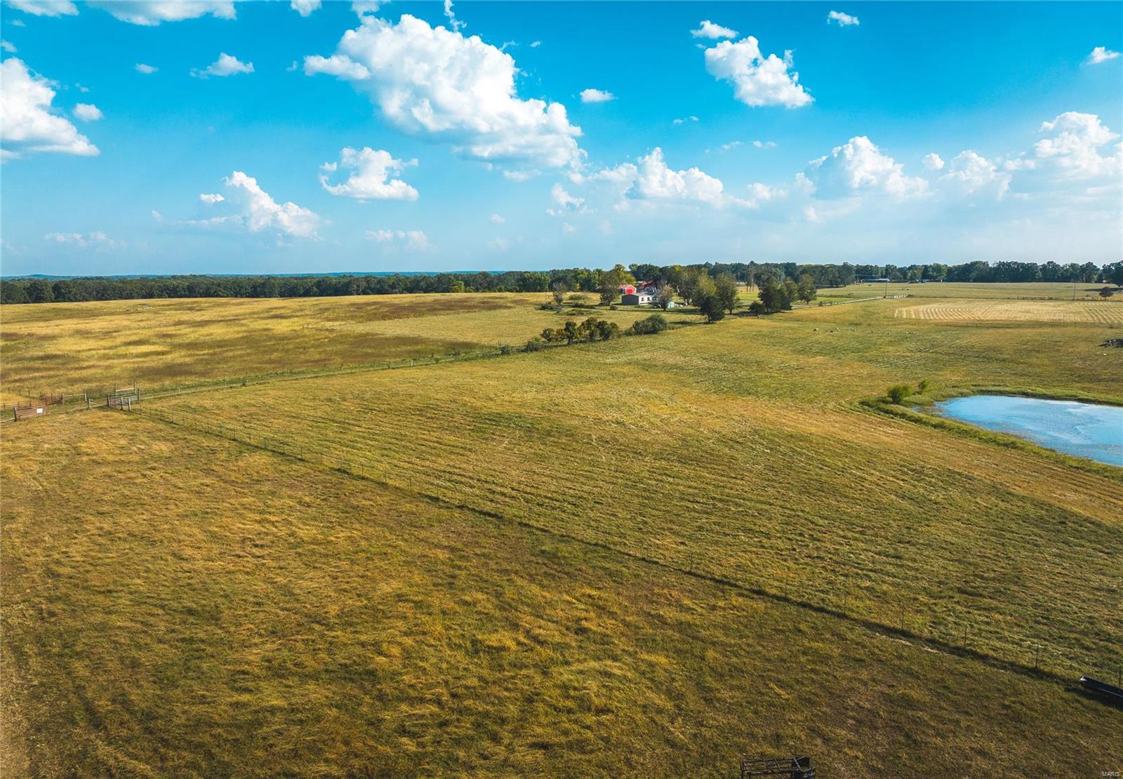 Located in a coveted section of Phelps County, this 172 acre m/l is about 5 miles from the City of Rolla. This tract of land has a long running track record of livestock and hay production, and also has great recreational options & hunting. Over 150 acres m/l of open ground this property could serve a variety of future uses. Thoughtfully arranged & laid out for efficiency this property is completely fenced and cross fenced with woven wire. Presently 10 paddocks serve the rotational grazing operation. There are 2 ponds, 8 automatic waterers, all with spigots, and other spigots located near corral areas. There is a well providing service to the waterers, and spigots. Hay is currently on a high producing 30 acres, historically making 4-6 round bales/acre depending on the year. Storage options including a 150' long hoop barn with enclosed end, 36'x40' barn, and 56'x64' barn with 16' lean to. Extra storage is a 14'x70' mobile home. Electric to 2 of the barns plus mobile home. Legacy buy!