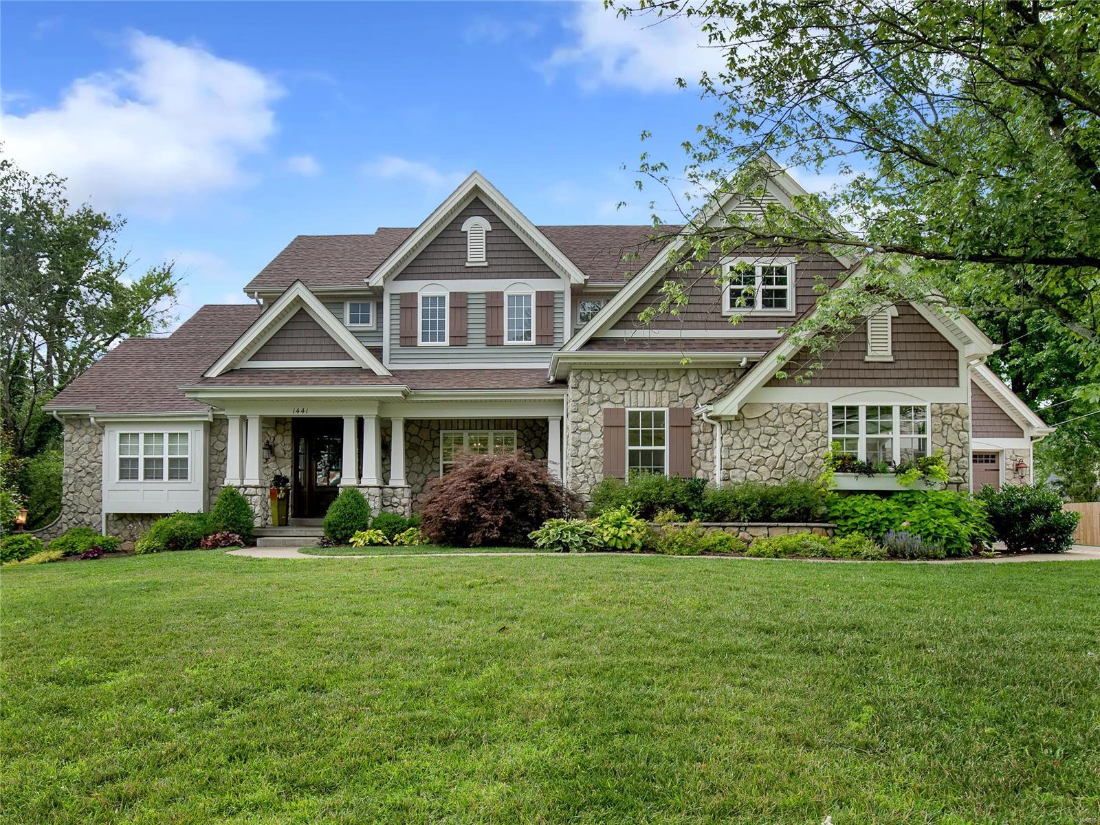 The one you’ve been waiting for! This 6 year “new” custom built home in sought after Harwood Hills is SPECTACULAR! Main floor generous Master Suite w/beautiful master bath! Marble counters, soaking tub, marble shower, 2 large custom walk in closets & private water closet. Gorgeous 12’ box beam ceiling in living room, w/custom display shelves & fireplace. Perfect Dining Room to host large gatherings! Job finished hardwood floors on majority of first floor. Stunning kitchen! 9ft marble topped island, SS appliances; Viking range, microwave & wall oven. Bar area w/beverage/wine refrigerator flows into hearth area w/FP. Breakfast room has FP w/ door leading to generous patio overlooking large yard. 3 bedrooms up with 2 full baths and a bonus room for home office or work out room. Partial finished lower level w/expandable space that includes egress windows & plumbing rough-in. 2 car garage & a single garage w/ Tesla electric car charging outlet. Too many amazing features to list …must see! Additional Rooms: Mud Room