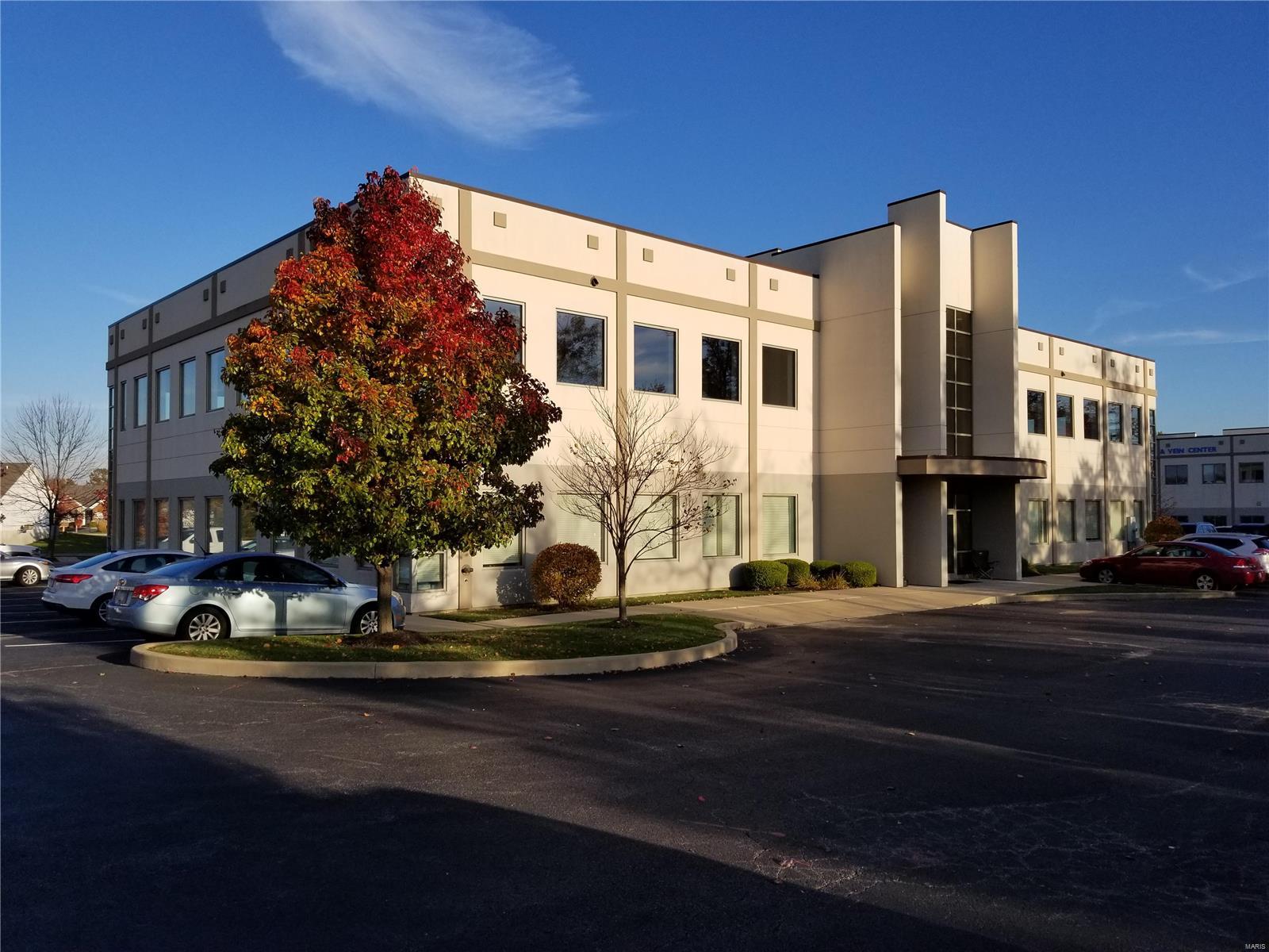This building is an ideal professional or medical office investment that is available NOW for Sale!  4,450 sf of vacant space is available on the upper level for Lease or for an Owner/User. This 4450 sf of first generation space has its own kitchenette and its own private bathroom, in addition to bathrooms and a drinking fountain in the hallway. The upper level is accessed by atrium stairs in the front or rear of the building or by elevator. Restaurants, hotels, and BJC Progress West Hospital are nearby. Fast growing area with quick & easy access to I-64, I-70, and MO-364. The St. Charles County Outpatient Clinic for the VA St. Louis Health Care System is located on the main floor and Milestone Marketing Solutions is located on the upper level. The 4,450 sf of space on the upper level is offered at $16.00/sf Full Service. The two Leases are Full Service and the 2019 Year End Financials for this building will be available upon an executed LOI or Sale Contract. Location: Business Park, City, High Traffic, Other