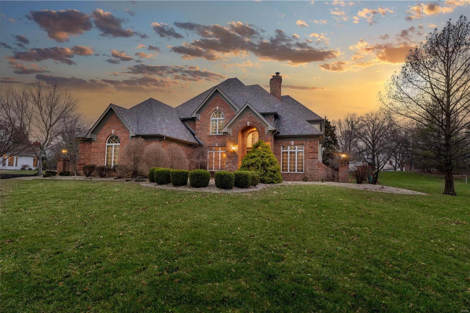 This Dunhill home boasts over 5200 sq ft of living space, including a 400 sqft addition off the main level with all luxury amenities leading to an extensive backyard renovation. The office features rich millwork and built-ins, and the family room is highlighted by a raised hearth, marble surround fireplace, wet bar and more. The updated gourmet kitchen features gleaming wood floors, a 6-burner gas range, upgraded stainless appliances, a center island breakfast bar, and a wall of custom cabinets. An open floor plan in the Hearth Room, Breakfast Room, and Kitchen makes entertaining easy. The Master Suite, under a coffered ceiling, offers luxury, and three secondary BRs with a Jack & Jill and private guest suite on the second floor. The professionally finished Lower Level features a media area, billiards room with wetbar, den, and full bath. The property also boasts zoned HVAC ,security & sprinkler system, and a level & private backyard on over 1 acre. You don't want to miss out.
