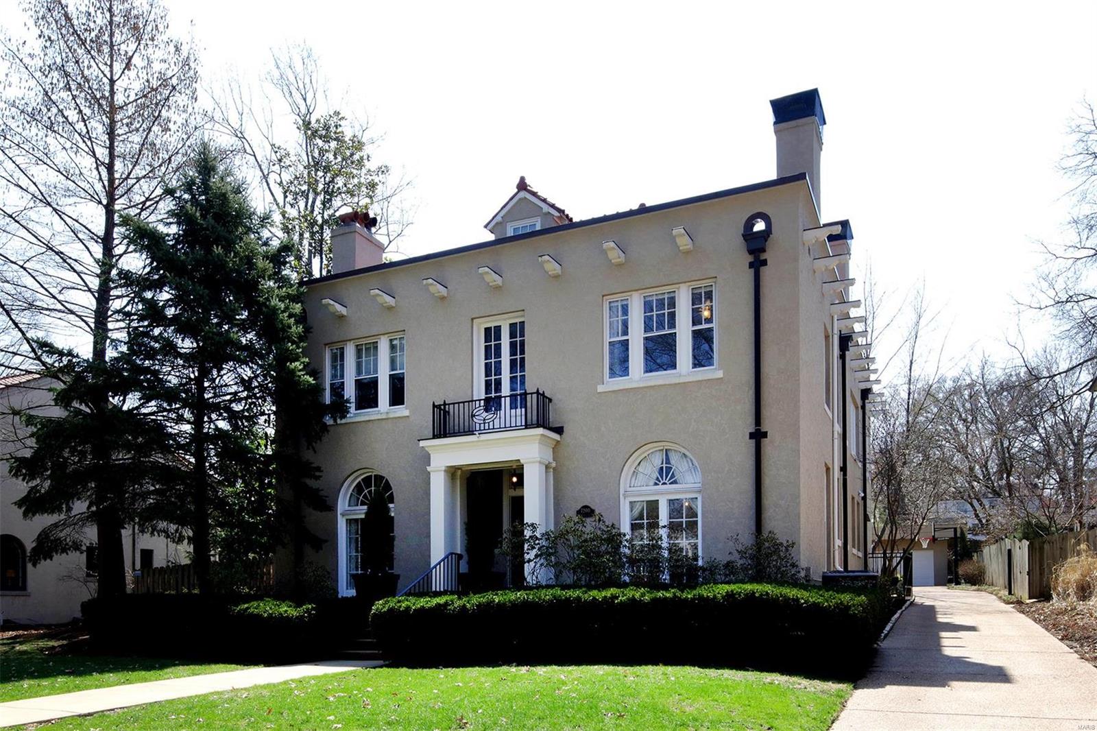 Exquisitely renovated 5 bedroom 3 1/2 bath historic home in popular Maryland Terrace neighborhood has a fabulous 6 year new addition with expanded kitchen and family room. Formal living and dining rooms boast detailed millwork, arched windows with French doors  and gleaming hardwood floors.  The  kitchen is a gourmet's delight  with Quartzite island and high end appliances.  The large family room with fireplace overlooks covered veranda on nearly a half acre.  The master suite addition features his/hers custom closets, dressing area, and second laundry.  A stunning masterbath addition  with gorgeous custom cabinetry, Calacatta tiled shower. Additional features include a custom closets throughout, wine cellar, butler's pantry,  home office,  mud room, newer roof, and a third floor bonus room/5th bedroom. So  Close to Clayton's and U city  shops and restaurants .Don't miss this special home! Additional Rooms: Mud Room