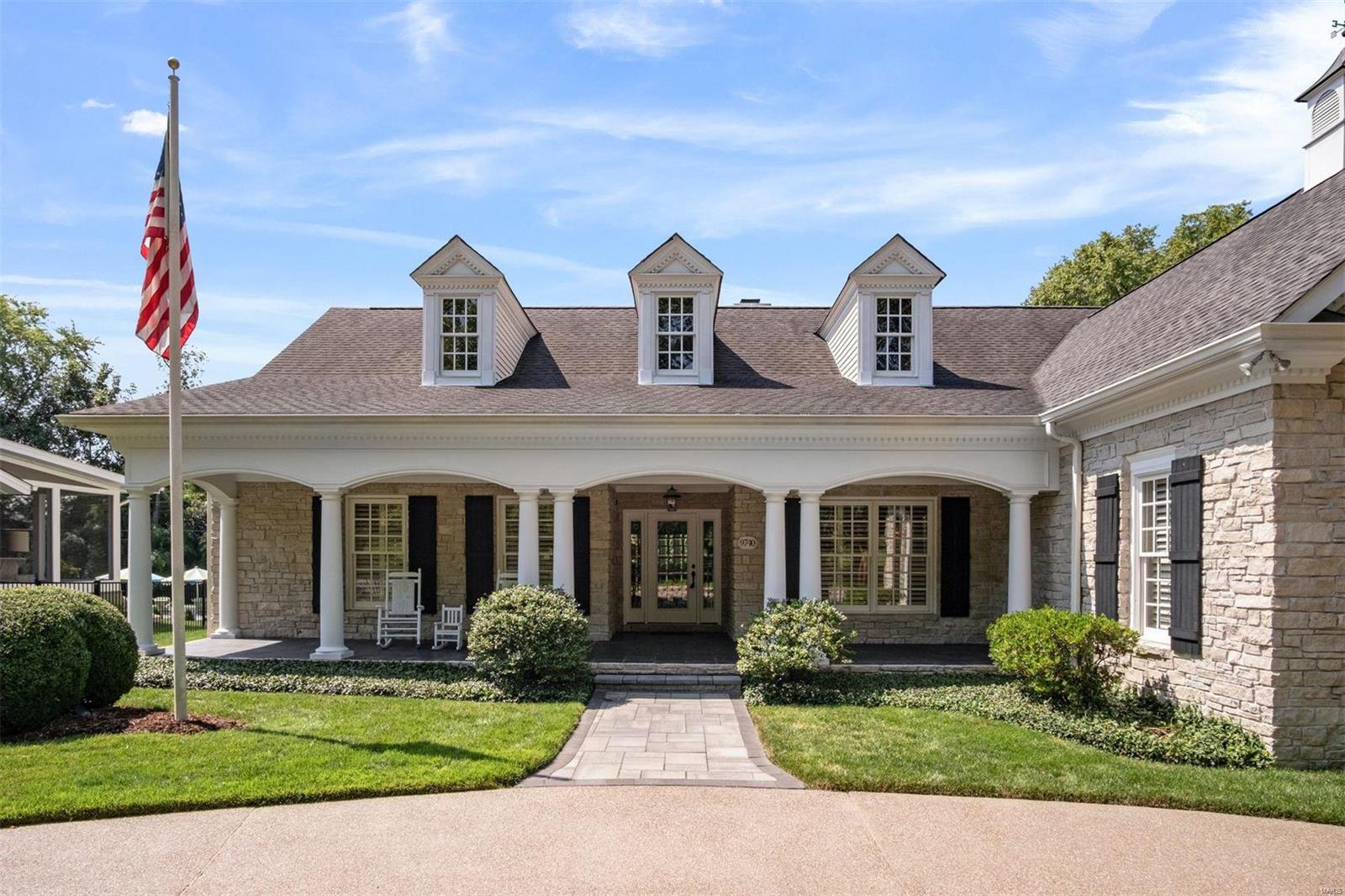 A distinguished custom built cottage-style home in the heart of Ladue has it all! Wonderful curb appeal, 3200 sq ft of main level living, 4 BR & 4 BA, high-end finishes, exquisite moldings & a prime location. A front entry opens to both the living room w/ built-in bookshelves & box beam ceiling & dining room w/ a tray ceiling & chair rail moldings. An open kitchen boasts an island, state-of-the-art appliances, breakfast bar, two way gas fireplace, eat-in area & a generous pantry. A private en-suite master BR includes a spacious master BA w/ dual vanities, Jacuzzi tub, glass shower & walk-in closet. Two more BR, a Jack & Jill BA, a fourth BR/office, laundry room & finished lower level w/ 9’ ceilings, putting green area & full BA. Private patio w/ gas grill, 3 car garage, generator, hardwood floors & plantation shutters throughout, irrigation & alarm systems. Walkability to shops, restaurants & several Ladue Schools. First time this home has ever been on the market- don't miss out! Additional Rooms: Mud Room