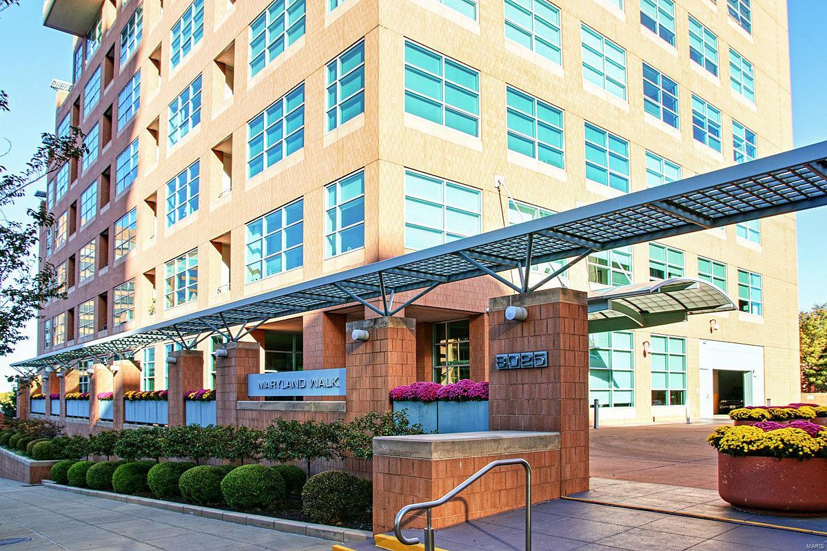 Live in luxury with this Stylish & Elegant 10th floor corner home with views on three sides framed by HUGE windows.  Richly appointed with the finest finishes including a gourmet kitchen with Viking appliances, double ovens with warming drawer, granite counter tops, butlers pantry & custom backsplash.  Relax after a long day in the master suite with luxury bath sporting separate shower & Bain Ultra spa tub!  The living/dining room includes a gas fireplace and French doors leading to the covered terrace - perfect for relaxing with a cup or coffee or cocktail as you watch the sunset.  2nd bedroom offers a full private bath along with a 3rd light filled bedroom perfect for an office.  Crown molding and wood floors round out this sophisticated home. Maryland Walk includes a fitness center, pool, theater room, rooftop entertaining area, 2 heated garage spaces, Additional amenities include guest suites & 24-hour doorman. All of this is just steps from restaurants, galleries, shops, and more. Location: Upper Level