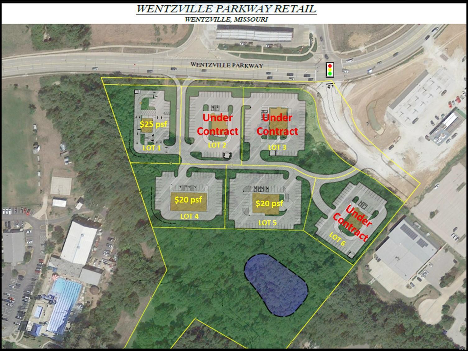 For sale, Lease or possible build to suit. 1.25AC. Going to work side of the road. Hwy 40/64 Exit, Close proximity to Hwy I-70 Location: City, High Traffic