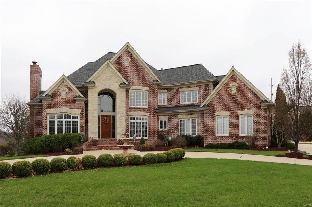 The exquisite front elevation and wonderful curb appeal will be the first thing you notice about this amazing home that has all the amenities you expect! Wood floors greet you in the 2 Story Entry and flow through most of Main Level. Relaxing Living Room with Gas fireplace and a Study off the Foyer. You’ll spend a lot of time in the Kitchen/Hearth Rm with it’s open flow. Top of the line, NEWER VIKING appliances. Subzero Refrig. Relax in the Cozy Hearth RM w/floor to ceiling stone gas fireplace. Step outside to enjoy the lovely salt water, Baker pool. Over 1 acre for your enjoyment! Upstairs features 4 spacious BDRMS with a Luxury Master Suite that will be your splendid retreat! Two BDRMS share a jack and jill bath and one has it’s own.  The finished Lower Level allows you to watch movies and has two REC areas, for all your entertaining needs! Zoned HVAC, one NEWER, over-sized 3 car garage with epoxy floor. Hardy Board Siding, Amazing outdoor area, in the award winning Rockwood Schools!