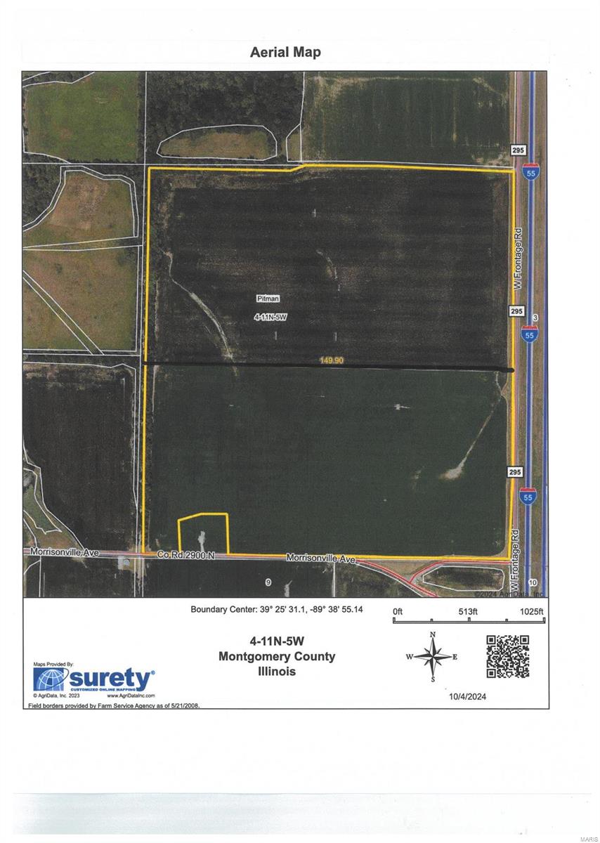 149.194 Acre nearly all tillable farm sold at auction for $15,200.  132.8PI.  
Sold to 2 Buyers
Listed for Comparable Data