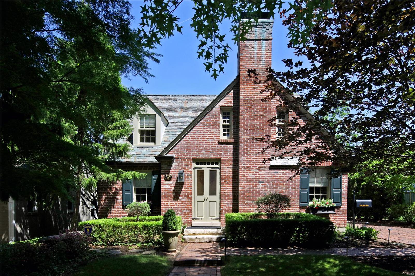 Looking to downsize, this is the perfect home with low maintenance and lots of entertaining options. This Old Town Clayton home has been masterfully renovated into a one of a kind urban retreat within walking distance to Shaw Park,  Rec Center, Straubs, restaurants and shopping. The present owner has respected the original architecture with updates that are current to today’s lifestyle.  Gracious living room w/FR, dining room and custom office flow in to the open newer kitchen and hearth room with beamed ceiling and fireplace. Upstairs the master suite has an inviting sitting room with FP, luxury bath, custom closets, laundry and a guest suite and bath. A Dutch door opens to an outdoor oasis with private terrace, fabulous screened porch and resistance pool with beautiful landscaped fenced yard. Nice finished LL with family room, 300 bottle wine coolers, bedroom, full bath and storage. An oversized 2 car garage has a carriage suite and full bath perfect for guests or home office.