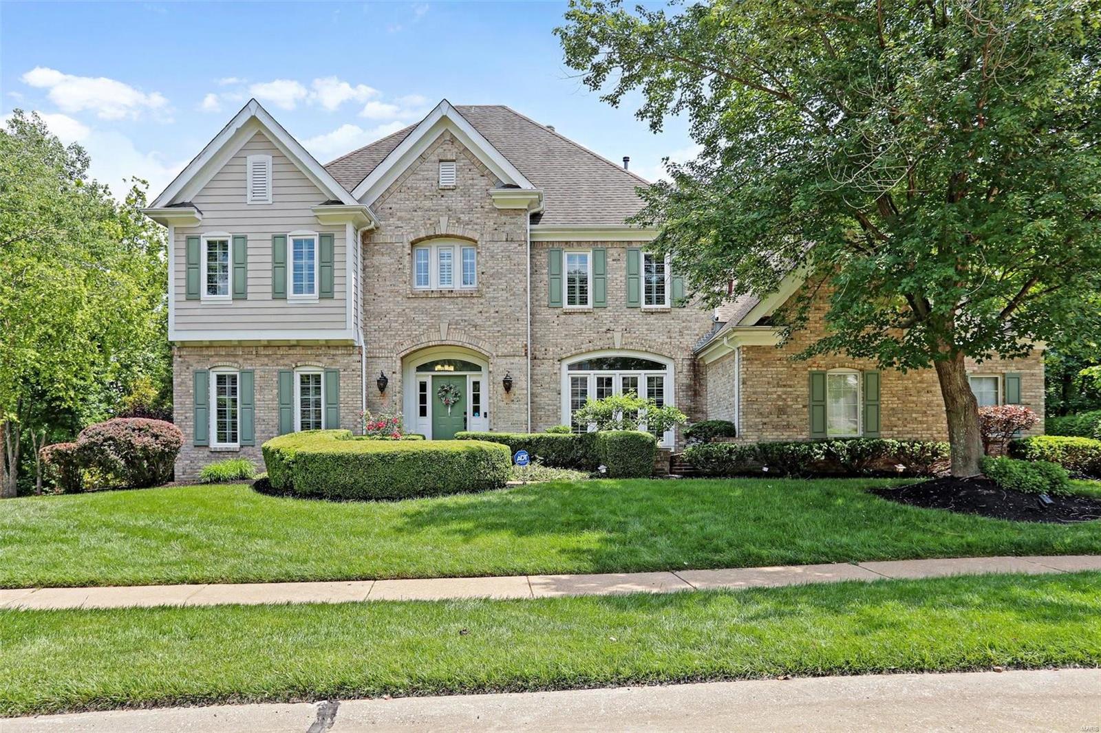 Welcome to this beautiful home located on a quiet cul-de-sac. Nestled on a private tree lined, & level 1.04 ACRE LOT, boasts a HEATED SALTWATER POOL! Enter inside to a dramatic 2 story great room, which is the heart is the home. With 3 walls of windows, it offers a stunning view of the pool & play areas. The newer solid wood floors are featured on the main level. The gourmet kitchen has been refreshed & features 42" lighted custom cabinets, granite countertops, gas cooktop, convection oven/warming drawer, microwave, new dishwasher, pantry & desk area. The split staircase leads to the second floor, where you will find a massive main bedroom with two walk in closets. The main bath has heated floors, whirlpool tub & a separate shower w/multiple shower heads. The other 3 bedrooms each have their own baths. There is a convenient 2nd floor laundry. The finished LL features a W/O to the covered patio &  pool. There is also a 5th bdrm, bath, family room, FP, Rec room, custom wet bar & gym.
