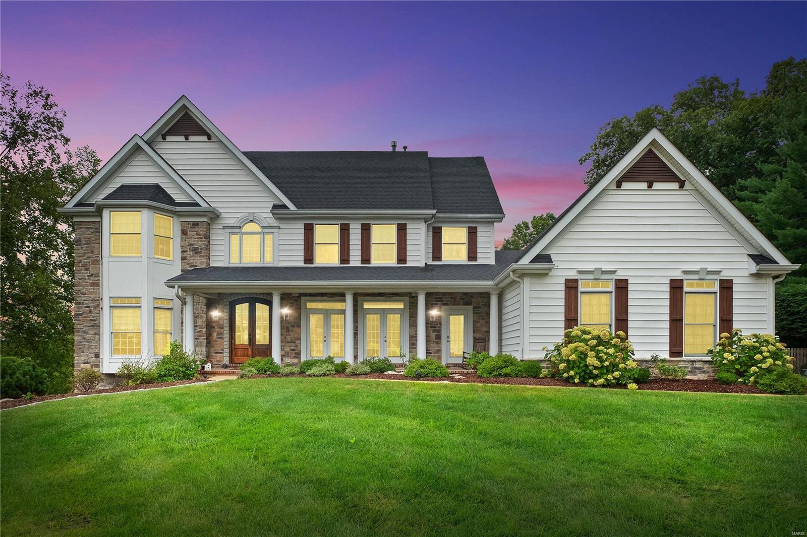 Welcome home to 2503 Greenbriar Ridge! This is the complete package boasting an amazing location by Greenbriar Golf & Country Club, Kirkwood Schools, Des Peres Community & easy access to highways. With almost 5000 sq ft of living space, this home has it all. On a quiet street at the end of the cul de sac that sits on over 2 acres to enjoy mature trees in your private oasis.  Lots of outdoor space with deck & screened in porch that overlook Gunite saltwater pool. Gorgeous hardwood floors throughout home on main level & upstairs. Main floor laundry. The kitchen is the heart of this home with adjoining hearth room & family room in the kitchen area for hosting the largest of gatherings. Finished LL has everything you will need with 5th bedroom, full bath, family room, bar area, craft room, & workout room. Walkout LL leads to screened in porch. Water heaters 2021 & HVAC 2019. Front room is used as music room & could be a perfect office. 3 fireplaces to enjoy & amazing views from all rooms.