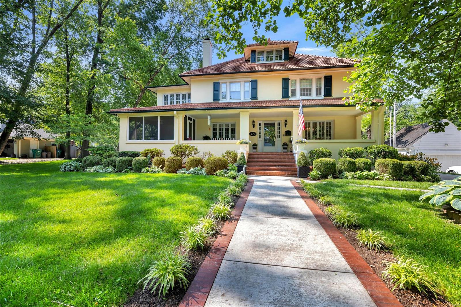 Welcome to your forever home in the highly coveted Webster Park neighborhood! This exquisite listing sits on .55 acre w/ 4600+sqft of TLA, offers abundant space & is a true gem. From the moment you enter the large front porch w/ its separate screened area, you will be captivated by the timeless elegance. Entertain in style in the spacious living & dining rooms, both adorned w/ French doors leading out to the front porch. The beautifully updated eat-in kitchen features a 10 ft. island, custom cabinetry, granite counters & stainless appliances. The 2nd floor offers 4 BRs, 2 BA & a sitting room off the primary suite. The 3rd floor provides versatility, ideal home office, guest room, or teenager's haven, & complete w/ an updated full bath. Unwind in the serene, picturesque backyard. Composite decking w/ retractable awning & patio provide the perfect setting for relaxing or hosting gatherings. Add'l amenities incl main flr laundry, finish in LL, gas fp, 2 car garage. Walkable to all things!