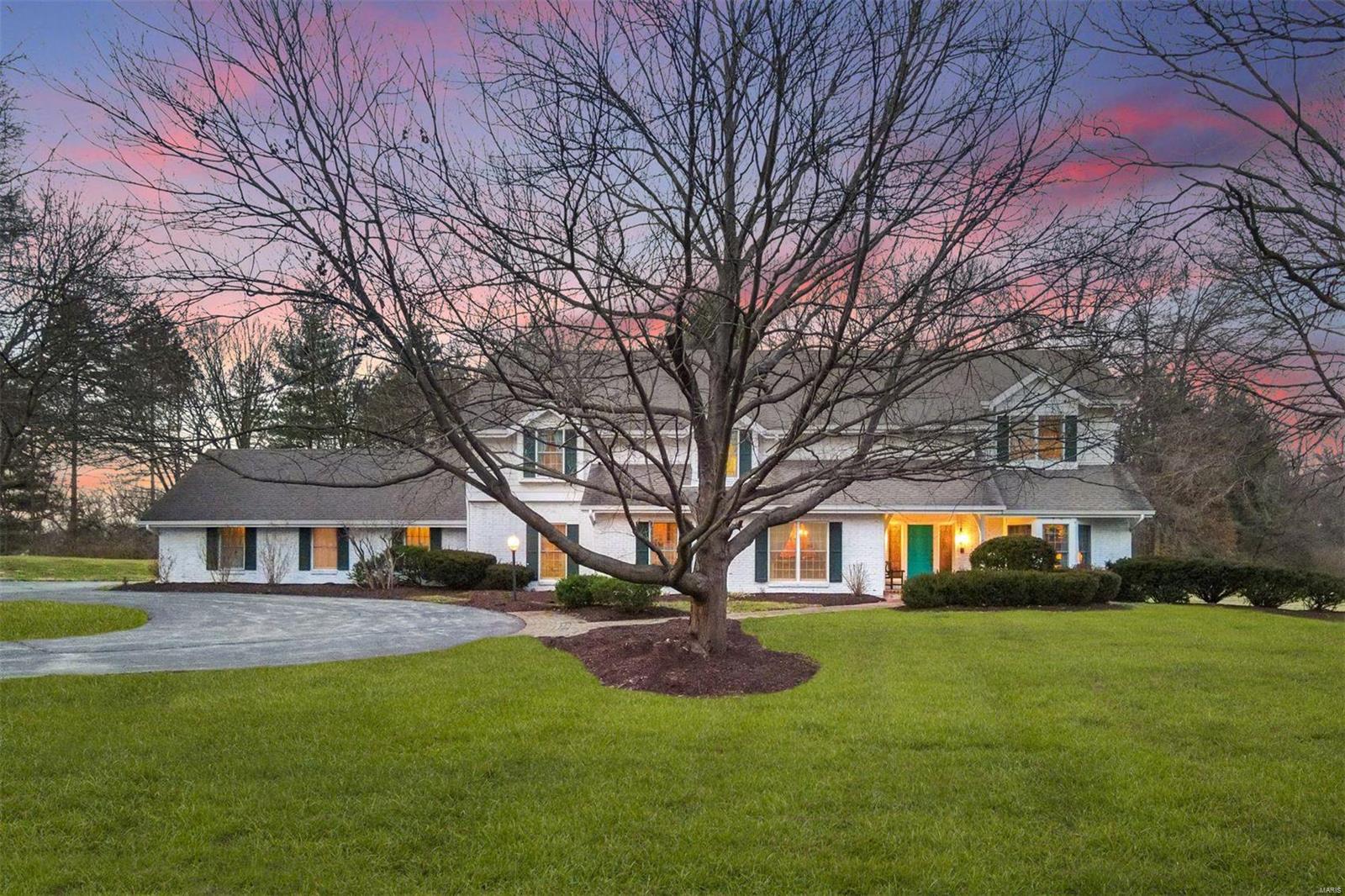 Available for the 1st time in over 40 years, this timeless Burton Dynke custom-built home is sure to impress. Sitting on 3 acres, with over 6,800 sq ft total living space, this centrally located Ladue home will fulfill everyone's desires. First floor includes a traditional living & dining room with exquisite dental moldings, beams, & custom bookcases. The expansive kitchen with all new SS appliances adjoins the large family room with beamed ceiling & wood-burning fireplace. Both rooms are flanked by a screened-in porch that overlooks the tranquil, private acreage. There is a main floor Au Pair suite, mudroom, laundry room, & private office. Upstairs the spacious secluded primary suite includes walk-in closets, sitting area, separate tub & shower. On the opposite end of the hallway, are 4 remaining bedrooms, each joined by a jack & jill bath. The soundproof basement includes 2nd family room, fireplace, workout area, wetbar, & ample storage. A must see in top-rated Ladue school district. Additional Rooms: Mud Room