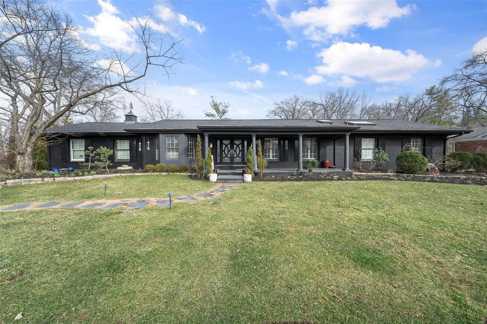 Don't miss your chance to own a stylish ranch home on a 1 acre lot in Frontenac.  This 3 bed, 3.5 bath home offers open living spaces, a well-equipped kitchen with SS appliances and butlers pantry, Vaulted sunroom, finished LL with possible sleeping quarters, a heated in-ground pool, raised garden beds and an impressive fully fenced yard.  Attached two car garage. Automated gate.
Newer furnaces, roof, garage door, pool heater, and more.
Mature landscaping and irrigation throughout.
First showings available on Friday 3/21. Additional Rooms: Sun Room