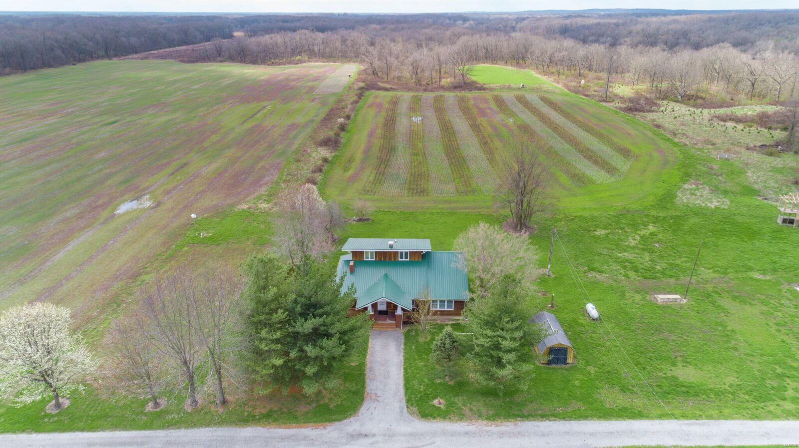 This is a once in a life time opportunity!  Turn key 320 acres set up for Deer Hunting and goose hunting. Some of the home furnishings are included with home.  This home has been used as a hunting lodge for the last 4 years.  Home has undergone renovations, but has maintained the integrity of a charming farm home.  There are 4 ponds and a newly constructed 3 to 4 acre lake.  As you can see from the pictures this property has deer aplenty.
There are approximately 52 acres that are tillable, owner leaves half the corps in for the wildlife.  Several Trees stands and  custom deer blinds are throughout the property.  There is the income potential of $15,000 a year in leasing.  You could also bring in hunters, with endless opportunities for income or have your own private hunting club.   Farm is located 65 miles northeast of St. Louis, 60 miles South East of Springfield, 50 miles south of Decatur, and  250 miles south of Chicago.