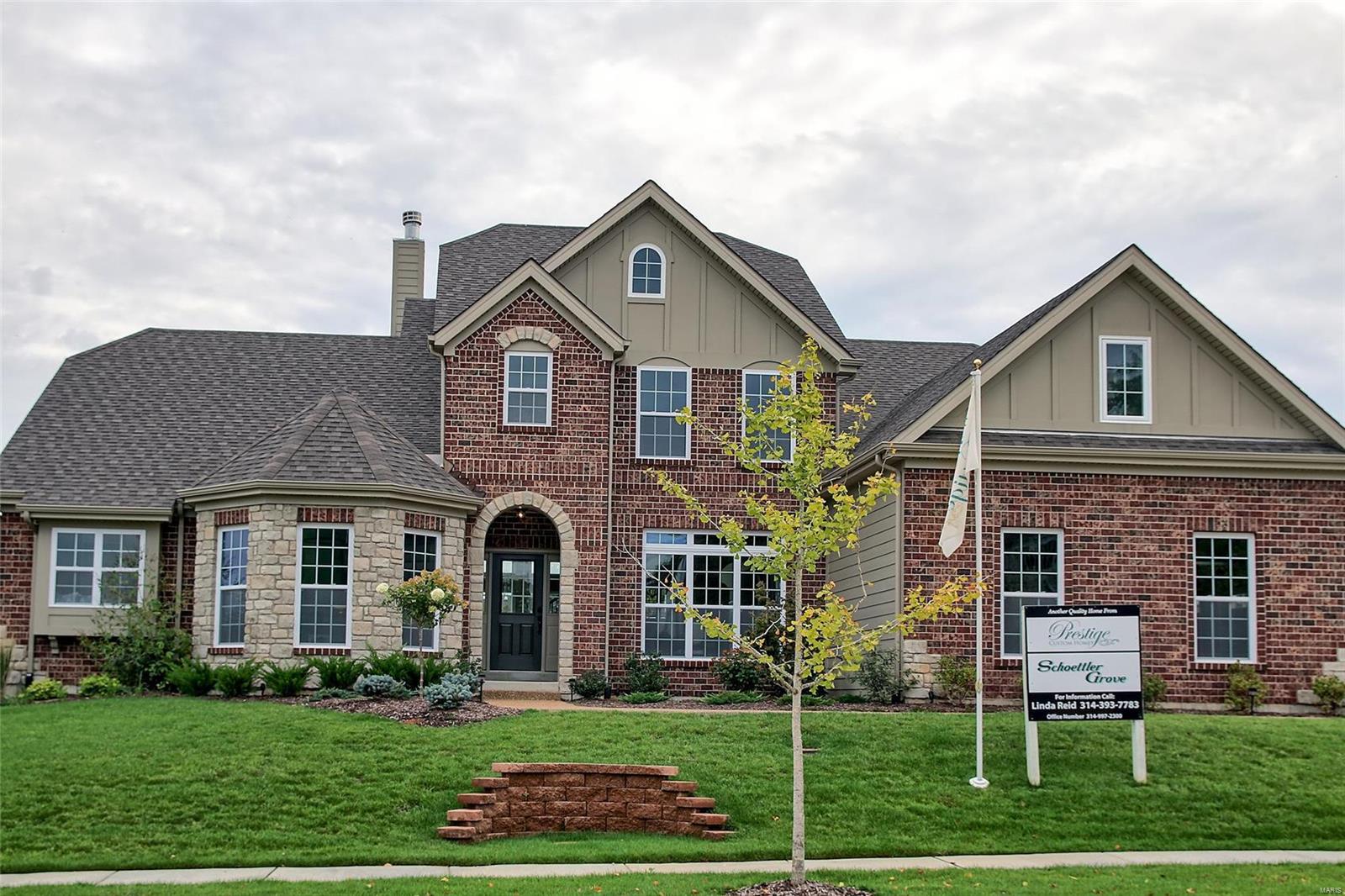 Spectacular 1.5 story recently completed by Prestige Custom Homes on a large homesite in the Schoettler Grove subdivision. This 4 bedroom, 3.5 bath, home features a 3-car side entry garage, outdoor room with fireplace and vaulted ceiling, hardwood flooring, gourmet kitchen with custom cabinetry, crown molding, soft close drawers, granite countertops, Kitchen Aid stainless steel appliances, under cabinet lighting, built-in lockers, and impressive hearth room with vaulted ceiling and stone fireplace. Soaring 2-story great room offers a fireplace, wood beamed ceiling, hardwood floors, wet bar with beverage cooler and wine rack, study with vaulted ceiling built-in bookcases. Elegant master bath suite boasts coffered ceiling, separate walk-in closets, adult height vanities, stand alone tub,and vaulted ceiling in master bath. Other amenities include a expansive 2nd floor bonus room. Additional Rooms: Sun Room