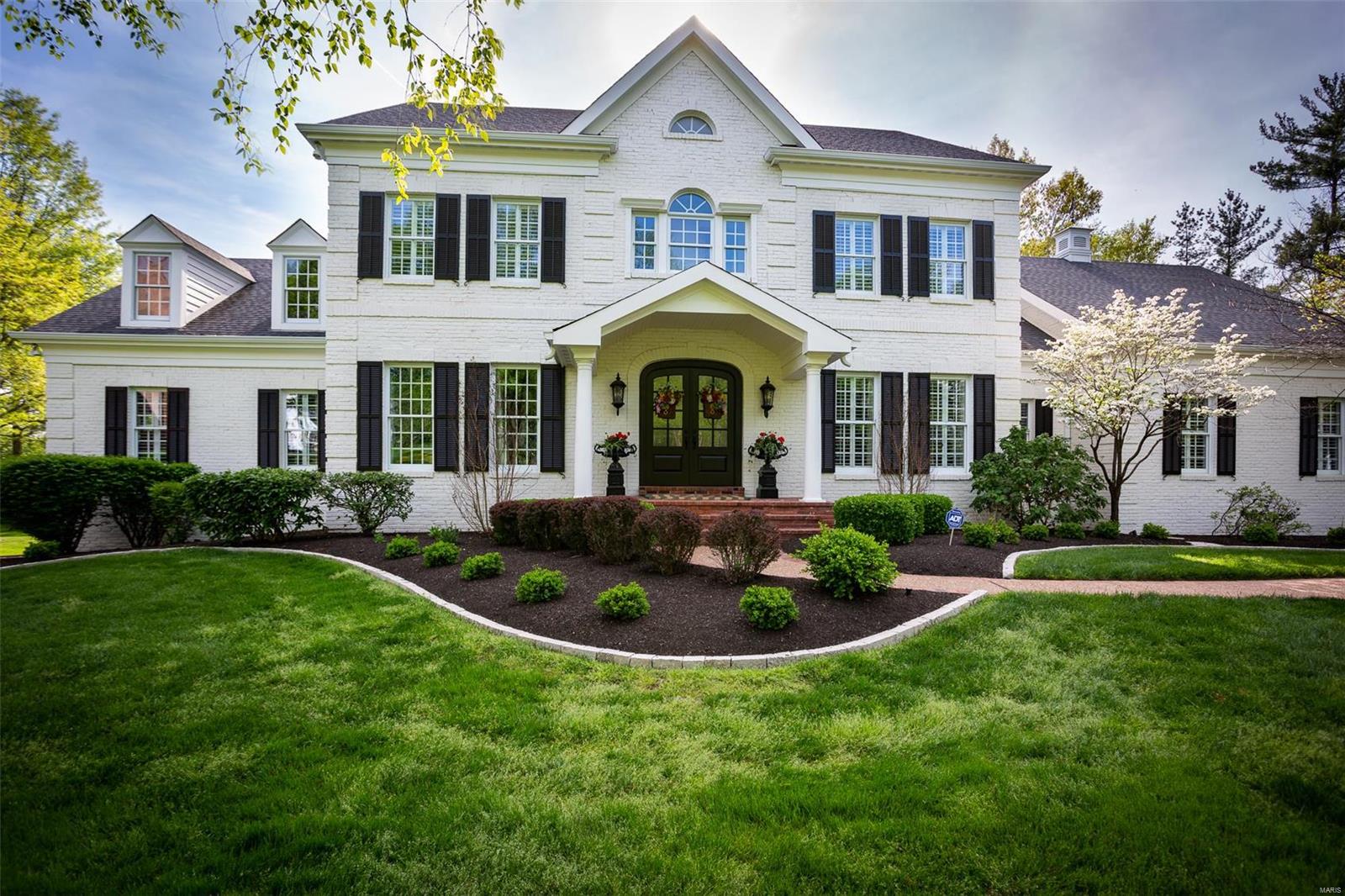 Live exceptionally in this Frontenac masterpiece! Cleverly redesigned & renovated with a modern spirit while never losing sight of it’s old-world charm. Located at the very end of quintessential Geyer Downs Lane; a private enclave of 3 homes. Fabulous main floor and exterior renovations in 2017 bring this home to a whole new level ~ uniquely crafted with only the finest of finishes and adorned with a style that is truly magnificent! Master suite, LR, DR, Study/Den, FR, kitchen, laundry, half bath & oversized 3-car garage complete main.  3 additional and most generous ensuite bedrooms on 2nd floor. Partially finished, walkout lower level with cozy family room, bar, billiards/game room, fireplace, full bath, lots of storage and great access to the level & private acre ~ plenty of room for a pool. Equipped for the posh yet simple lifestyle! See extensive improvements list. 24 hr notice to show.