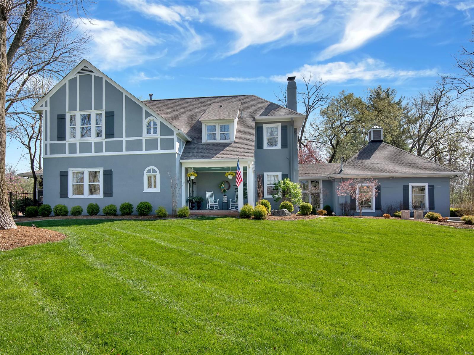 Gorgeous updated home in a prime location within Ladue! The gourmet eat in kitchen features a Wolf cooktop & double ovens, Sub Zero built-in refrigerator, a beverage cooler and a center island w/ marble top. Separate formal dining rm is off the kitchen. The living rm has a gas fireplace. The family rm offers add’l living space, perfect for game nights. The mn flr laundry rm has heated marble flrs. A full bath & a half bath complete the mn flr. Upstairs you’ll find the primary suite w/ 2 walk in closets, marble shower, freestanding tub & heated marble flrs. Off the primary bdrm is a versatile bonus rm- office, nursery, workout rm, you name it. 2 spare bdrms share a jack & jill bathroom & the third spare bdrm has its own private full bath. Outside is an entertaining dream w/ a salt water pool (including heater & chiller and fountains w/ light displays), multiple patio spaces, outdoor sound system, fireplace, wood fired pizza oven & a built in Wolf gas grill. This home has it all! Additional Rooms: Mud Room