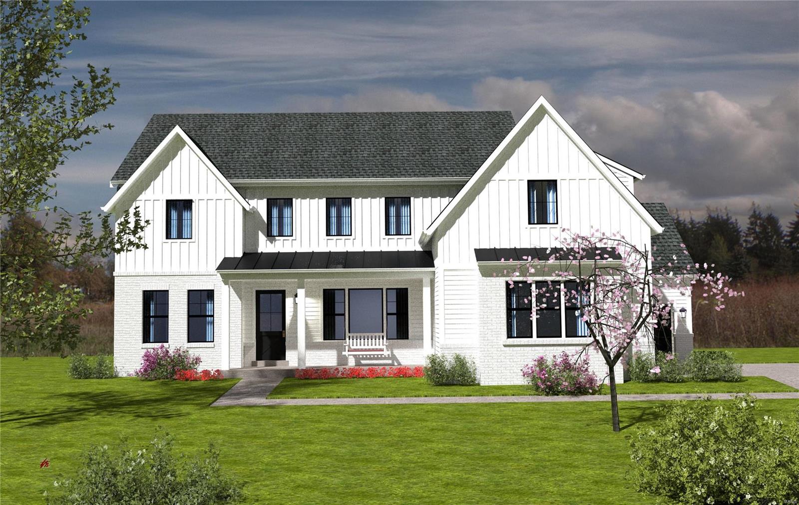 Douglas Properties is pleased to announce another new custom home to be built in the city of Creve Coeur.  This 2 story model consists of 3,800 sq ft on the 1st & 2nd floors and also 1,000 sq ft of finish in the lower level.  You will find high-end amenities throughout this home as you do in all of Douglas Properties developments.  You will love the open floor plan, wood flooring, tall 10 ft ceilings on 1st floor, beamed ceilings, high-end plumbing/light fixtures, and also the designer kitchen with all of the whistles and bells you can imagine.  The 2nd floor consists of four bedrooms and a bonus room including a luxury master suite with features such as a separate soaking tub, oversized shower with body sprayers & double vanities. The construction has begun and a Summer 2020 completion date is scheduled.  This home is in Ladue School District and there is still plenty of time to add your personal touches to this new home.  Floor plans are listed COOL: 14 SEER+