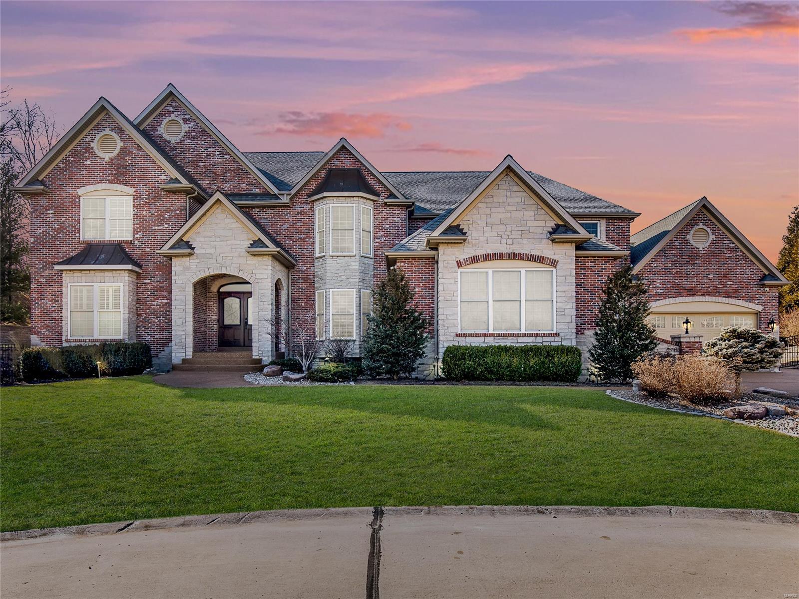 This stunning custom-built home nestled on a cul-de-sac in the Prestigious Christopher Estates subdivision has it all. Outdoor oasis with massive salt water/heated pool, stone water fall, hot tub, fireplace and Pool House! The lower level is an entertainer’s dream with home theater, large bar, spacious rec area with center gas fireplace. Work out in the fitness room and relax in the dry sauna. Enter to a grand foyer with Travertine tile that leads to a spacious open floor plan. Natural light floods into the family room from large/oversized windows. Cozy up to the spectacular gas fireplace with granite hearth. Masterfully designed kitchen with massive center island, plenty of cabinet space, large gas cooktop and hood. Master bedroom suite has coffered ceiling, luxurious ensuite with separate his & hers vanities, separate shower & tub. Just off the master is a large sitting room with gas fireplace. Sprinkler system, security system and sound system. Come make this luxury home yours! Additional Rooms: Mud Room