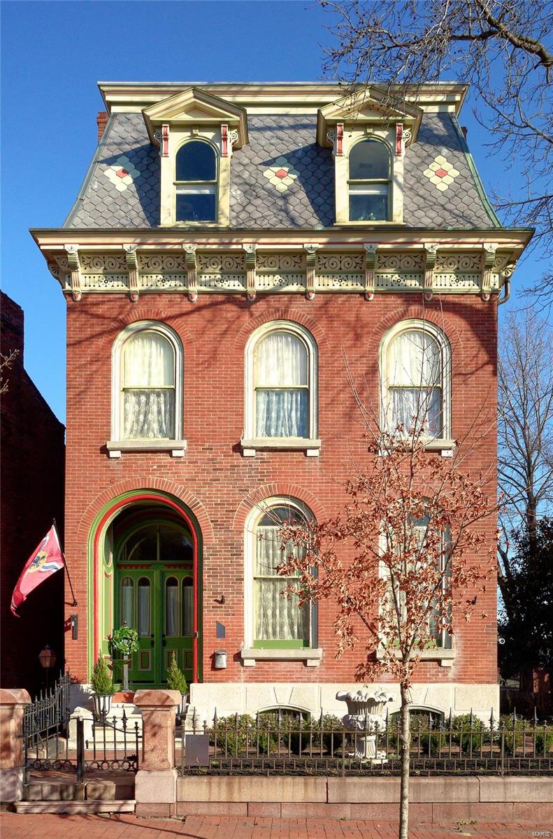 A spectacular newly renovated 3 story home in walkable Historic Soulard, restaurants, shops, parks).  5 bdrs,3.5 baths, 4 off street parking, 2 car garage, 1 carport. Covered deck, coffee deck off kitchen, double lot for outside entertaining w/hot tub.  Grand entry,living, dining (pool table), breakfast area w/curved bay & a phenomenal kitchen/hearth area.  Gourmet kitchen (double oven, creamy cabinetry w/noir hardware, stainless steel appliances, pot filler, custom built tapped kegerator) adjoining hearth room w/electric fp.  powder room**2nd floor boasts the magnificent master suite (luxury bath w/heated floors & dressing room) 2 additional bedrooms & full bath**3rd flr is just as exciting w/2 bedrooms another heated flr full bath), office w/fridge**3 zoned hvac **Neat furnished carriage house (living/kitchen area, spiral staircase leading to a private suite & is an AIRbnb periodically.  The owners have paid special attention to detail along with creating a comfortable spacious home.