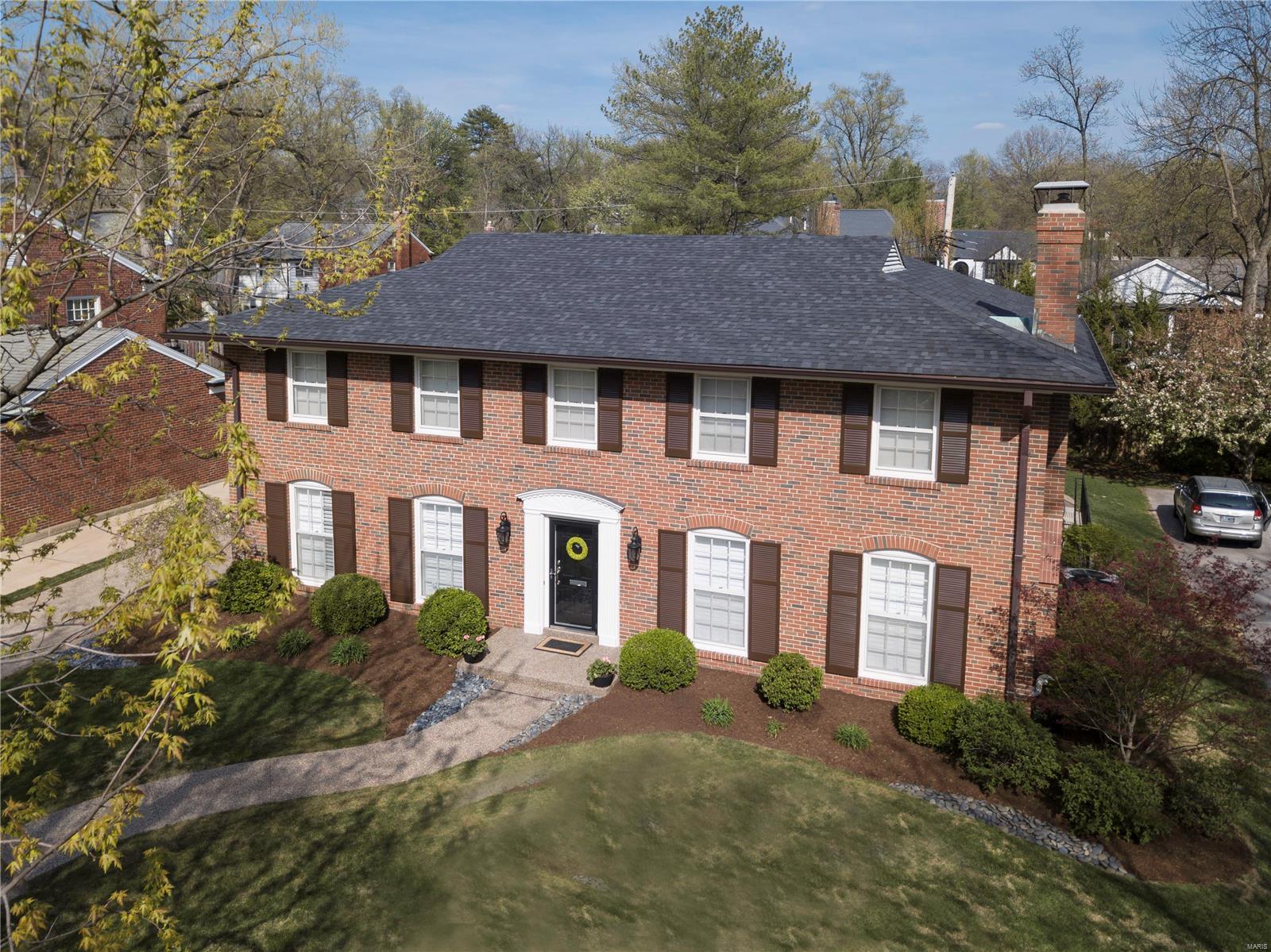 Fully updated to the 9s. This 2-story colonial combines traditional style with a bright open floor plan for today's lifestyle. Phenomenal chef’s kitchen featuring Wolf, Subzero, custom inset cabinetry with two large islands, two sinks, two dishwashers, ice maker and dual-zoned wine fridge with beverage drawers. Four large bedrooms on the 2nd floor including the master bedroom suite which offers an escape to a luxurious space with separate sitting area, walk-in closet, spa-inspired bathroom with BainUltra soaking tub, over-sized marble shower, heated porcelain floors, his and hers vanities. Lower level features an exercise room with walkout, full bath, family rec room, wet-bar, wine fridge and built in cabinets/bookshelves/closets for storage. Steps from Meramec Elementary and a few blocks from parks, shops and dining in an established Clayton neighborhood. This magnificent Clayton home offers fantastic living spaces, stylish architectural details and modern amenities you will love. Additional Rooms: Mud Room