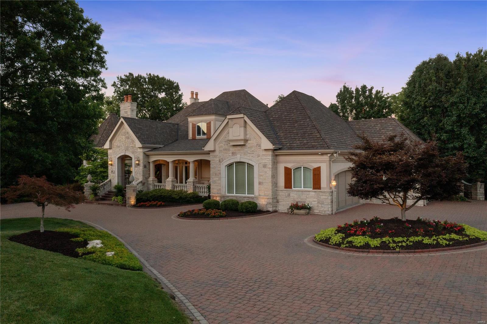Spectacular Custom Designed French Country Home on 1 Acre Lot. Exquisite, Detailed craftsmanship abounds over 7,500 sq ft of living space. Stunning paver circle drive & Stately Stone front greet you upon arrival. Entry foyer w/barrel vaulted ceiling flanks flawless Dining Rm. Family Rm w/flr to ceiling Orthoceras Marble Fireplace is show stopper! Open Floor plan flows into Dream Kitchen w/center island, massive breakfast bar, Stainless steel appliances including sub zero fridge & dual dishwashers. Hearth Rm w/wood burning FPlace! Sunroom w/built in Grill walks out to courtyard & outdoor fireplace. Master Bedrm w/Dome ceiling includes private office & HIS & HER BATHS! Baths feature heated tile floors & towel warming drawer! Finished LL w/Rec Rm is perfect place to entertain. 3 Beds All w/adjoining full bath. W/O to Pool, Hot tub, & Putting green. Truly a backyard Oasis! 4 car gar. Main & Lower Laundry. Incredible moldings, arched doorways, & varying ceilings. Unmatched Quality & Style! SpecialListingConditions: Short Sale Additional Rooms: Mud Room, Sun Room