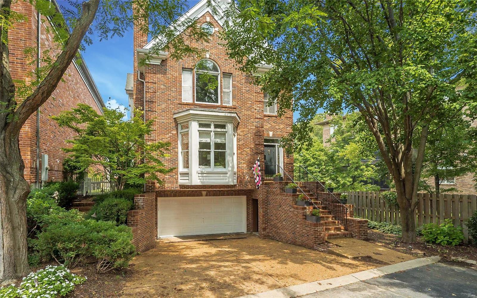 At the end of a tree lined lane, this elegant yet casual updated 3 bed, 4.5 bath home offers privacy and proximity with exceptional outside entertaining spaces. The entry foyer opens to the living room with bay window, fireplace, bookcases and lovely moldings. The dining room leads to the butler’s pantry with wine bar and walk in pantry.  Newer white kitchen with granite, new appliances, breakfast bar, desk and breakfast room with bay adjoin the family room and sunny study with access to the private deck. Upstairs you will find the serene master suite with vaulted ceiling, updated bath and walk in closet.  Two other bedroom en suites and laundry complete the 2nd floor.  A handsome elevator takes you to all 3 levels.  Downstairs is the full walk out lower level with full bath, exercise room which could be 4th bedroom and 3 car garage.  The present owners installed the latest “Syn Lawn”, a hardscape patio, a secret garden and sprinkler system giving the home a maintenance free yard.