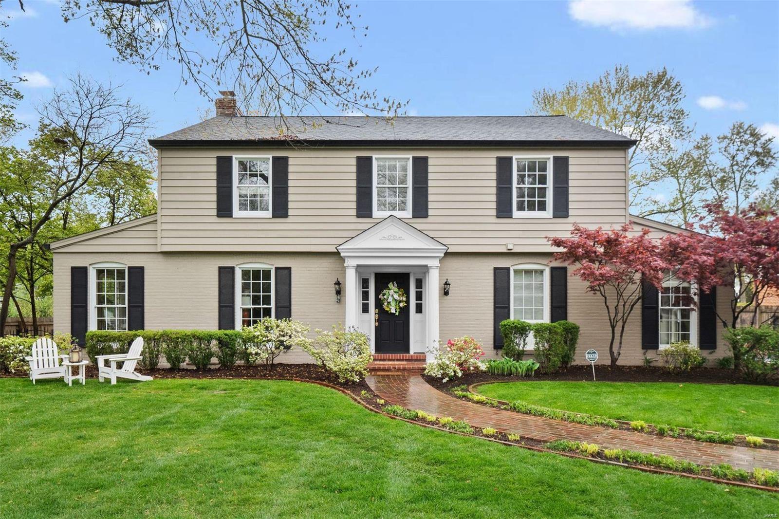 A stunning and classic Ladue home on the prestigious Pointer Ln. This gracious home has everything you can imagine - large rooms, beautiful wood floors, custom moldings, bay windows & more! The kitchen is bright and open with white cabinets, double ovens, plenty of storage, walk in pantry & opens to the vaulted hearth room with fireplace. The main floor office/bed is the perfect addition and has an adjoining full bath. The bright sunroom is perfect for enjoying your morning cup of coffee. Large primary suite boasts two custom closets (one walk-in), dual sinks, a separate shower & tub. Three large bedrooms & two full bathrooms complete the second level. Finished basement with a half bathroom is perfect for entertaining. The outdoor space is impeccable with beautifully manicured & lush landscaping, a large paver patio & a fully fenced yard . Walk to nearby Reed Elementary and all that Ladue and Clayton have to offer. 2-car rear-entry garage. 2nd floor laundry. Whole house speaker system. Additional Rooms: Sun Room