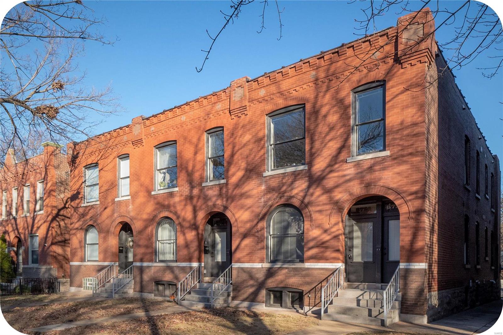 Located on a quiet street walking distance from The South Grand district & a short stroll to Tower Grove Park, these apartments practically rent themselves. This gorgeous 6-unit property underwent an extensive historic renovation in 2020 & would be the perfect turnkey investment for someone wanting to own real estate without the headache. Each apartment includes a living room, dining area, gorgeous kitchen with Caesarstone tops & stainless appliances, private bedroom, updated bath + its own laundry room. Lots of charming Old World features like refinished hardwoods & vintage fireplaces. The building is 100% leased; average rent is $1100/month. New TPO roof, updated HVAC, plumbing & electric in 2020 + a convenient 6 car parking pad. There's nothing to do here but collect the rent! :)