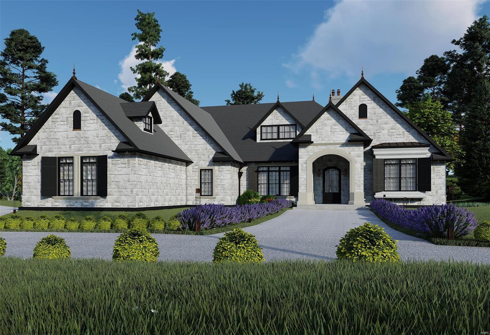 Welcome to Mosley Grove, the newest four home site private enclave located in the Ladue School District. This home is situated on a gorgeous 2.28-acre site and is the last remaining lot. This beautiful Kennerly Custom Home features a stunning interior comprised of custom finishes throughout. From Kohler Fixtures to Job Finished Hardwood flooring and Professional Grade Appliances - no detail is overlooked. The huge great room boasts banks of windows and expansive sliding-door systems for plenty of natural light. Other highlights include a fabulous open-design kitchen with massive island and a walk-in pantry. Large mudroom and laundry room complete the first level. A luxurious Master Suite with gorgeous bath and closets complete this home. Your imagination is your only limitation. Build your dream where tranquility awaits. Renderings are a general representation of the property TBB and are subject to change. Pool shown is not included in list price, subject to additional upgrade costs. Additional Rooms: Mud Room
