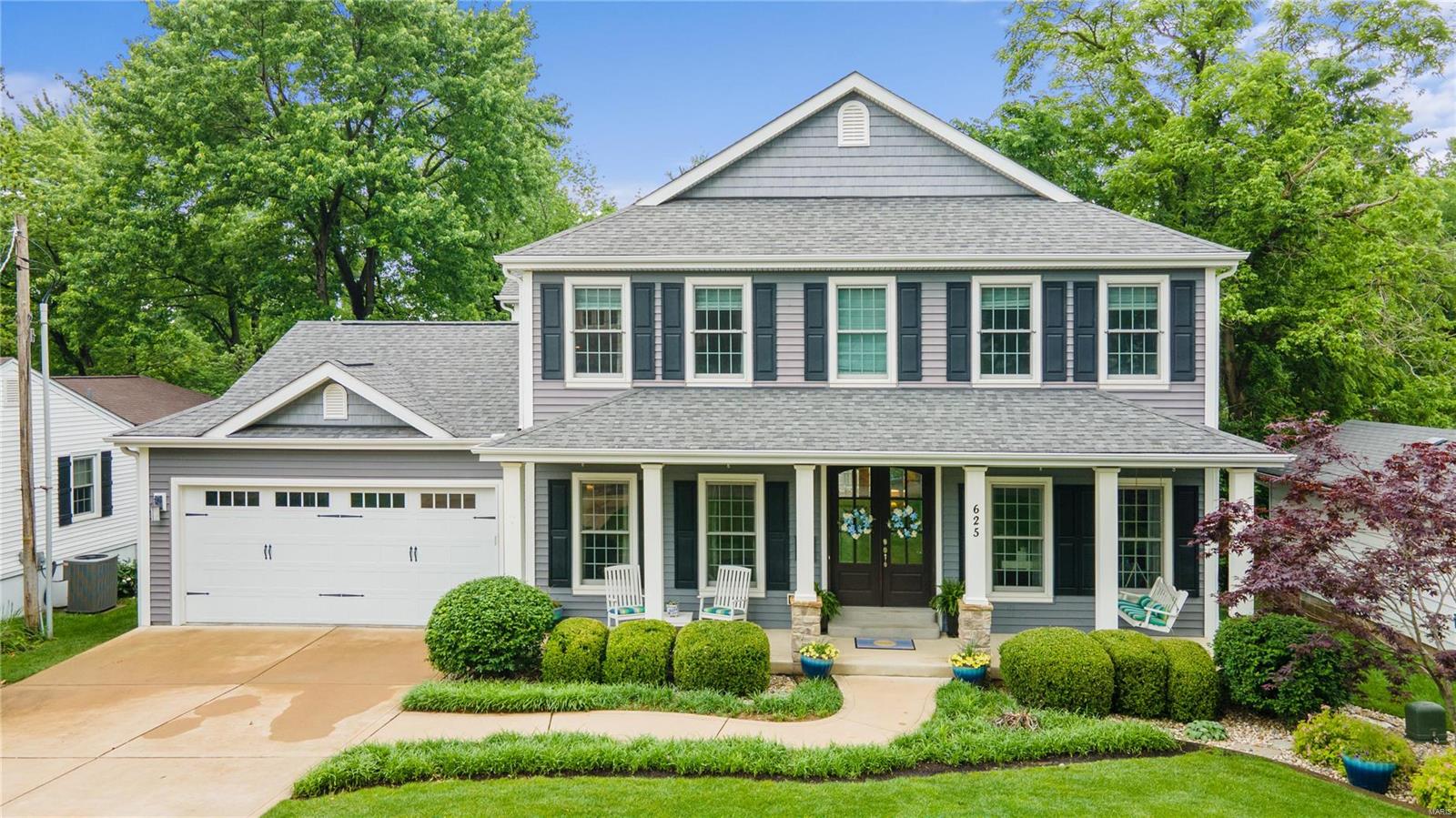 Tucked onto a private Kirkwood lane, 625 Florist is a true entertainer’s dream with over 4400 sqft set on nearly ½ acre lot. Gorgeous stained wood doors welcome you to the first floor with its custom millwork, crown molding, arched doorways, 9ft ceilings and newer hardwood floors. The spacious eat-in kitchen with prep-sink, beverage center and large center island is the heart of the home and opens to the great room with gas fireplace and wall of windows to the lush backyard--complete with built-in fire pits and tons of room to run and play. The 2nd floor features a luxury primary suite with 2 walk-in closets and spa-like bath including heated floors and jetted tub, as well as 2 additional bedrooms/baths and a laundry room. The custom-designed walk-out lower level is a real show stopper with a fabulous kitchen/bar area, gas fireplace, game room, full bath and the ability to create a true 5th bedroom if desired. This lovely Lewis built home is ready for you to move right in and enjoy! Additional Rooms: Mud Room