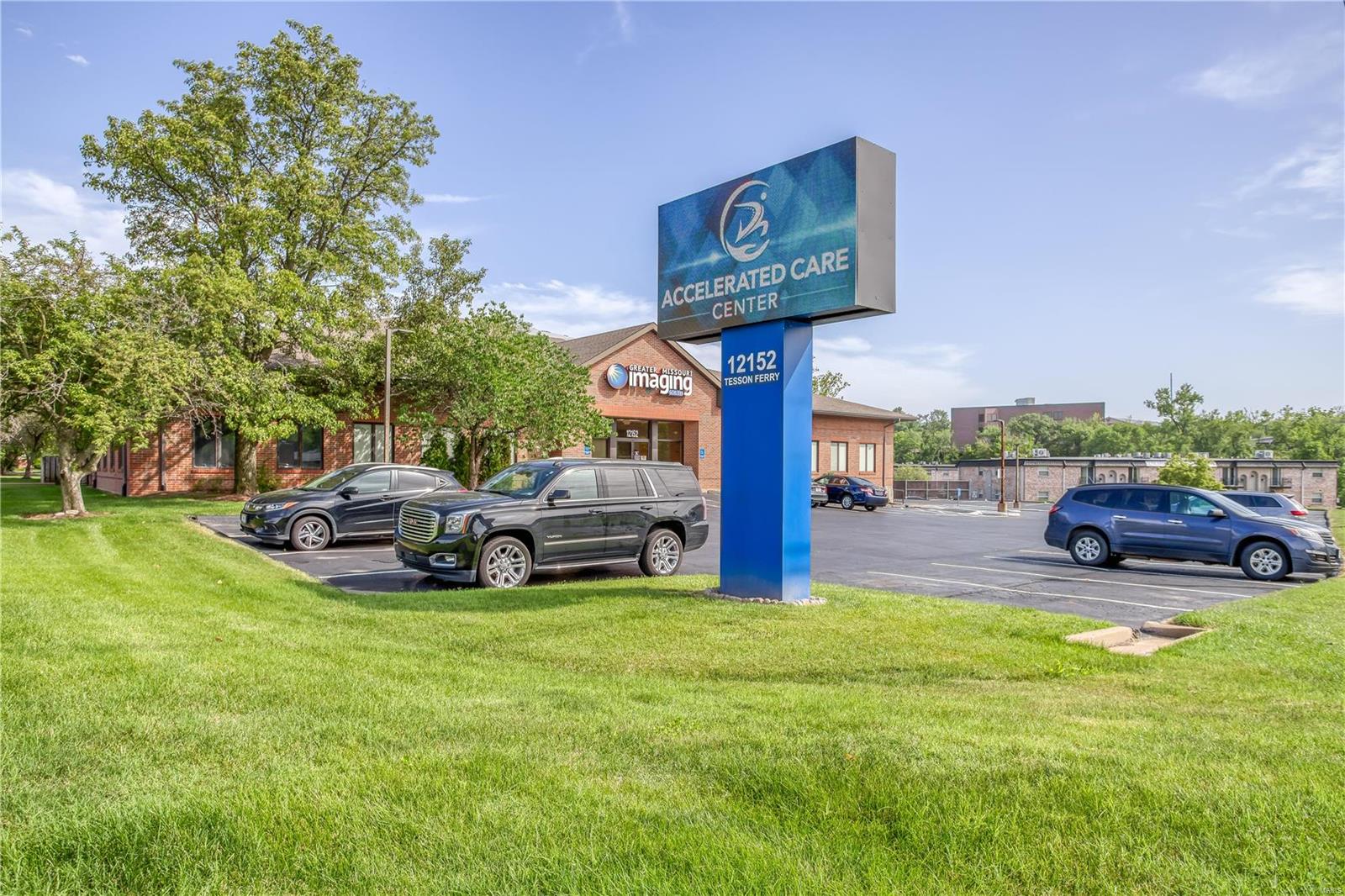 This beautiful 24,804sq/ft all brick construction building with full newer remodel is located in the very busy Tesson Ferry Business District. Just .25 miles to IS 270 and .5 miles to Mercy South Hospital. This location has very high traffic flow to and from IS 270 with over 245 feet of Tesson Ferry Road frontage.  lts located on 1.21 Acres on a large corner lot with with tons of parking. Newly installed Digital Sign for all Tenant Use. Building currently has 5 Medical/Office leased spaces. Financials available upon Buyers Agent request. Don't miss out on this amazing cash flow property! Location: Corner Location, High Traffic, Hwy/Interstate Frntg, Retail Center, Shopping Mall, Suburban