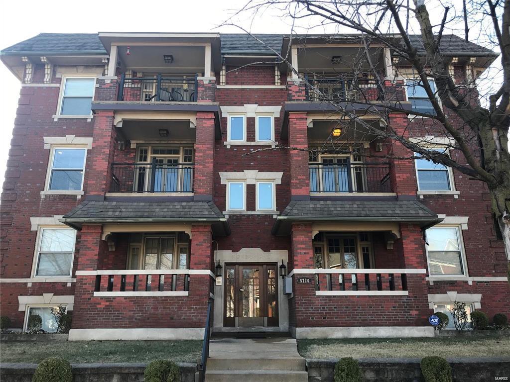 Updated 2 bed/2 bath condos in a charming historic building all within a Prime Location! Located in the Debaliviere/Central West End neighborhood. These units are steps away from Forest Park and the Metro. Bike to Cortex, Washington University, Barnes Hospital and the CWE entertainment district. Units feature hardwood floors throughout, granite counters, in unit washer/dryer and french doors that lead out to a covered balcony. These condos are full of character and each includes a large master suite. There is off street parking, as well as garage parking, controlled access front door, large fenced backyard and a balcony and patio on each unit.  The building is located at the end of a cul de sac, which makes it a quiet non-through residential street.