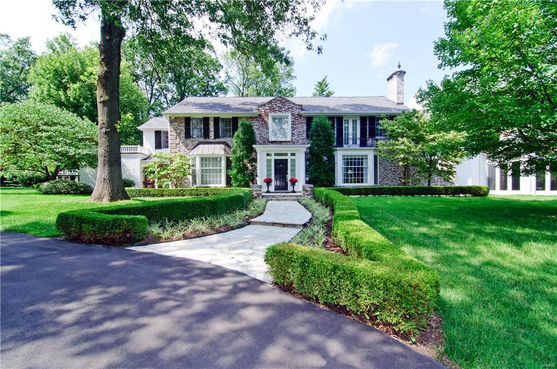 Stunning two-story Colonial house with “Art Deco” details and interior spaces designed by renowned architect Frederick Dunn. 
A smashing octagonal shaped room with vaulted ceiling & crowned crowned with a glass dome, opens to 3 private acres of private grounds.
Plus a cozy den with a fireplace, an attractive large office, a gallery for art, and a kitchenette/wet bar.
A stylish renovated kitchen plus large breakfast room and family room with fireplace. The spacious upstairs, bathed in year round sunlight, does not disappoint; a 870 square feet Master Bedroom Suite with a large and gracious master bedroom with a vaulted ceiling and private balcony, plus his & her dressing rooms, each with custom built-ins and sitting areas, separate private bathrooms with heated floors, and so much more. 
There are 4 more large bedrooms and 3 full baths, all with easy access to a well placed,
roomy laundry area. And the icing on the cake is a whole house generator to heat and cool in any weather.