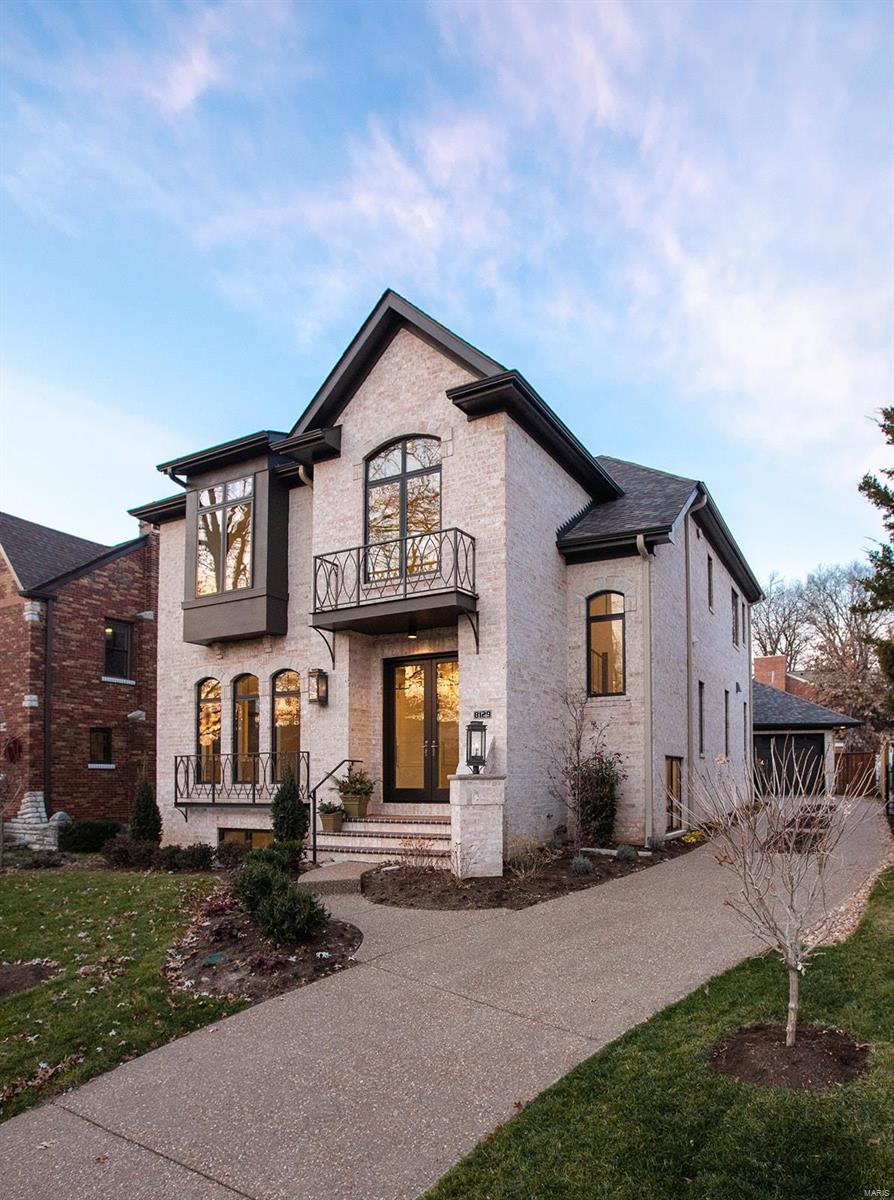 This fresh new sophisticated design by Flower Homes is just right for the Clayton lifestyle. The floor plan is open and bright with 10 ft ceilings, coffers and bays. There are many very special places and an elevator to reach them all. On the main level, as you enter the foyer, the private Study/Living room is to your left with pocket doors for entry to the dining room which opens to the Gathering Room where all the fun happens. A large open upscale Kitchen boasts custom cabinets, Thermador appliances and walk-in pantry and cubby mud room. The beautiful masonry fireplace makes all comfy cozy in winter. And then you enter the all-season glass veranda for indoor/outdoor experience. Ride or walk up to the 2nd level to the stunning Master Bedroom and two more large bedrooms all en-suite and a loft. There is a lovely lower level with a huge Rec Rm, Bar and 4th Bedroom en-suite. A private stone patio and a two car garage is out back. You're going to love this!