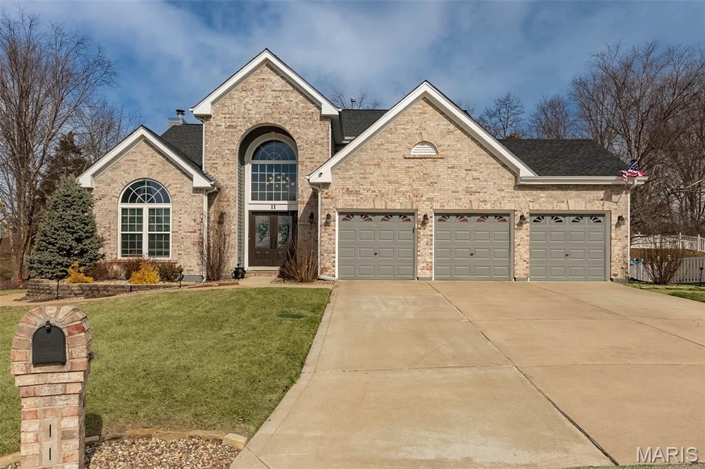 Welcome to 11 Southern Hills Court in O'Fallon, Missouri 63366, tucked quietly on a cul-de-sac in the desirable Turtle Creek Subdivision, complete with golf course amenities and located in the highly sought-after Ft. Zumwalt School District.

This spacious 5-bedroom (4+ LL sleeping room) , 3.5-bath home was designed with family living in mind. From the moment you step inside, you’ll appreciate the thoughtful updates, functional layout, and inviting spaces that make everyday life feel easy. Not without stunning architectural elements, the soaring ceilings and archways seamlessly blend the everyday with the elegant. 

Step outside and prepare to fall in love. The private backyard oasis features a gorgeous pool with new lighting, creating the ultimate setting for summer fun and weekend relaxation. A professionally installed drainage system adds peace of mind, and the extensive exterior upgrades including new siding, roof, soffit, fascia, front doors, and windows mean the big-ticket items are already done for you.

The updated kitchen is truly the heart of the home, featuring granite countertops, stainless steel appliances, custom cabinetry, and plenty of space to gather. Whether you're hosting holidays or managing a busy weeknight dinner, this kitchen delivers both style and practicality. Main floor laundry has been fully remodeled for added convenience and fresh appeal.

Upstairs, you’ll find generous bedrooms with new luxury carpet on the stairs and plenty of room for everyone to spread out. The finished lower level takes entertaining to the next level with a fabulous bar area, full bathroom, sleeping room and flexible living space perfect for movie nights, game days, or guests.

Located just minutes from highways, shopping, and dining, this home offers the perfect balance of quiet neighborhood living and everyday convenience. If you’ve been waiting for a move-in ready home with space, updates, and a backyard built for memories, this one checks every box.