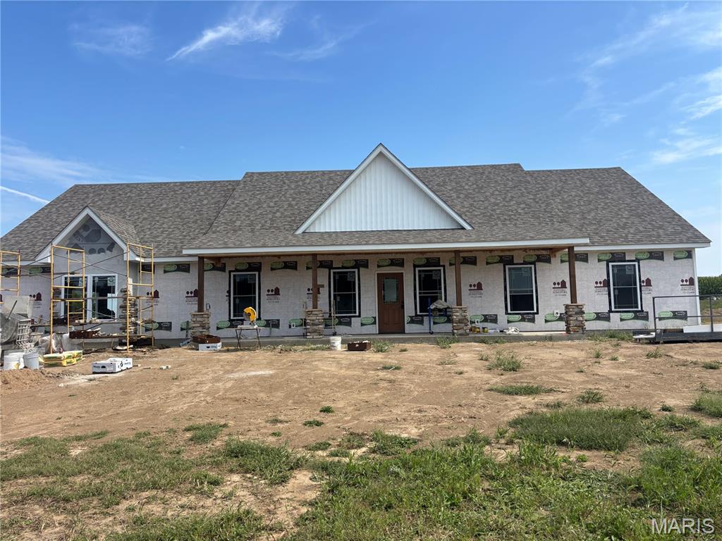 Welcome home to this stunning new construction situated on 3 acres! This spacious property offers approximately 2,000 sq. ft. of beautifully designed living space featuring 3 bedrooms and 2 full bathrooms. The open, functional floor plan provides plenty of room for everyday living and entertaining, while the covered front porch adds the perfect touch of curb appeal.

One of the biggest highlights is the impressive 3-car garage offering approximately 1,300 additional sq. ft.—ideal for vehicles, storage, a workshop, toys, or all of the above! With roughly 3,300 sq. ft. under roof between the home and garage, plus 3 acres to enjoy, this property offers the space you’ve been looking for both inside and out.

Brand-new, spacious, and sitting on acreage—this one checks all the boxes!